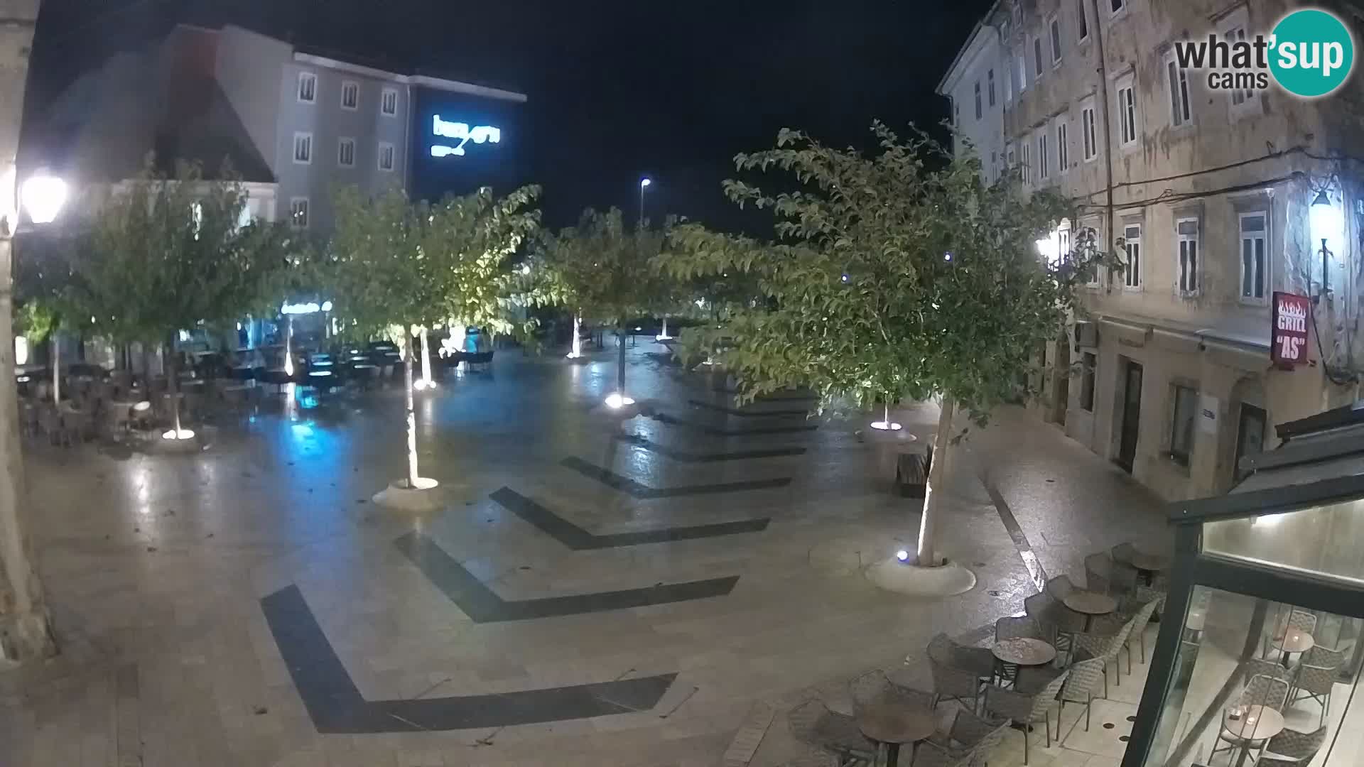 Center of Senj city – Pavlin square – Live Cam Dalmatia