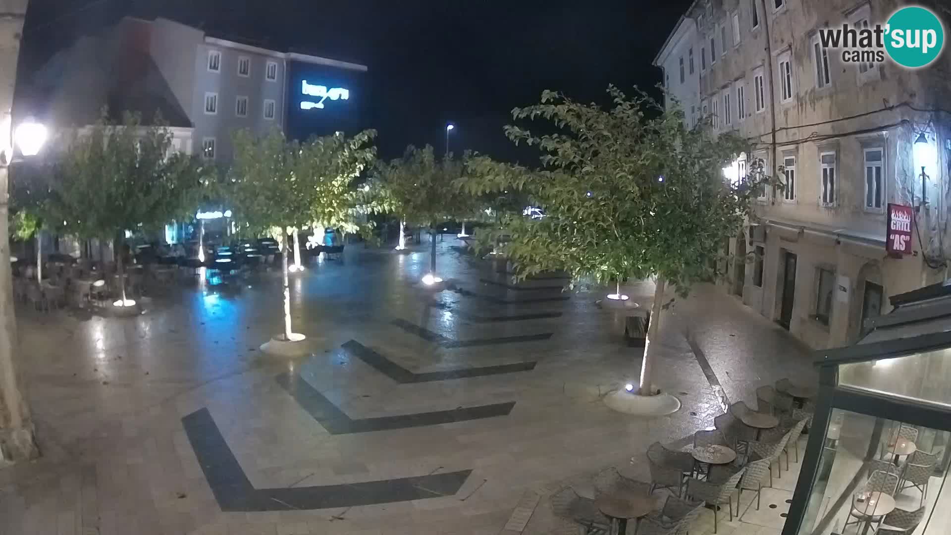 Centre de la ville de Senj – Place Pavlin – Live Cam Dalmatie