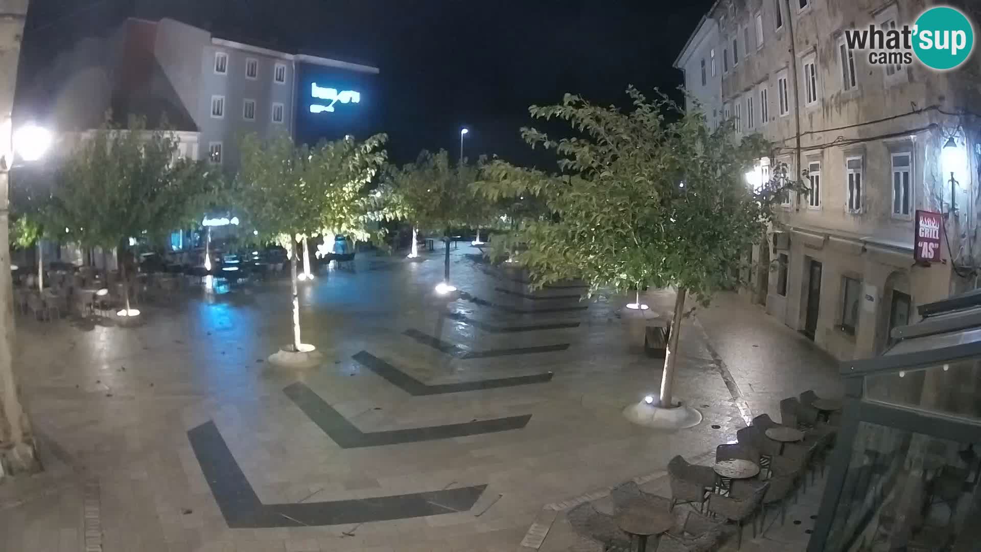 Centre de la ville de Senj – Place Pavlin – Live Cam Dalmatie