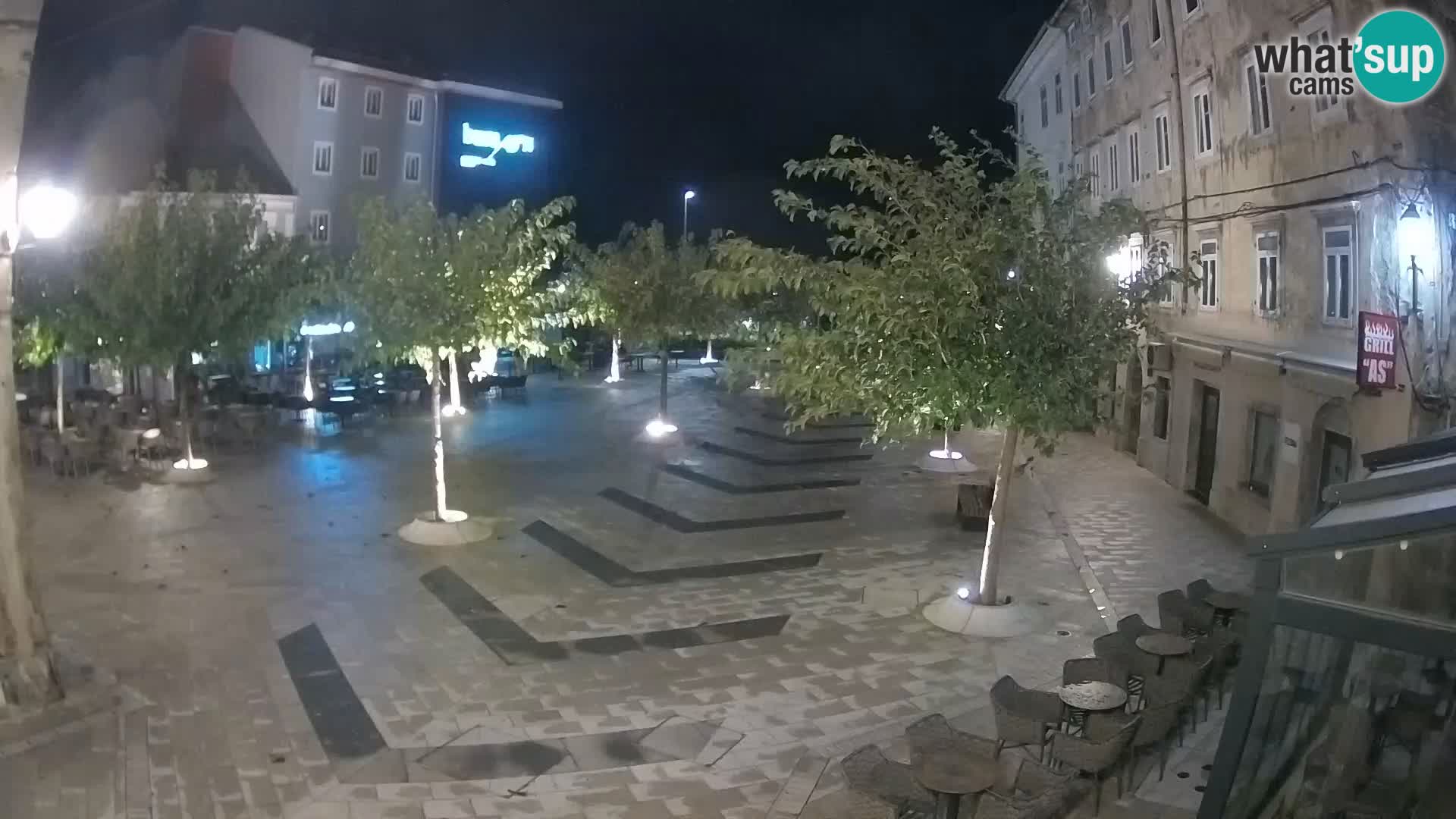 Center of Senj city – Pavlin square – Live Cam Dalmatia