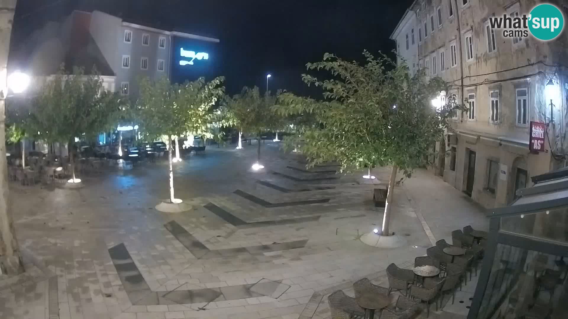 Center of Senj city – Pavlin square – Live Cam Dalmatia