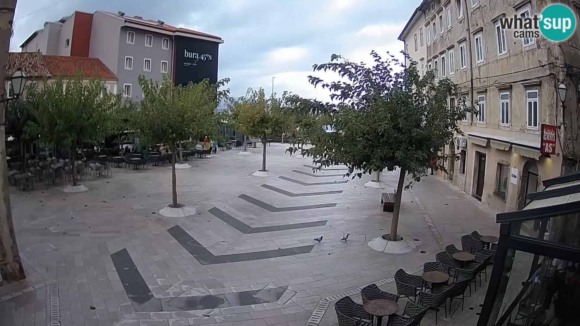 Center of Senj city – Pavlin square – Live Cam Dalmatia