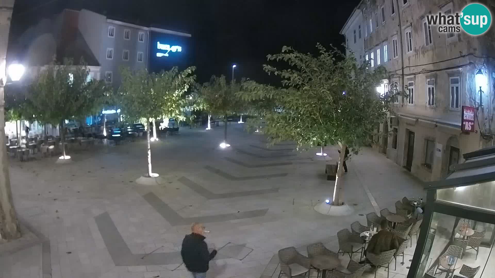 Center of Senj city – Pavlin square – Live Cam Dalmatia