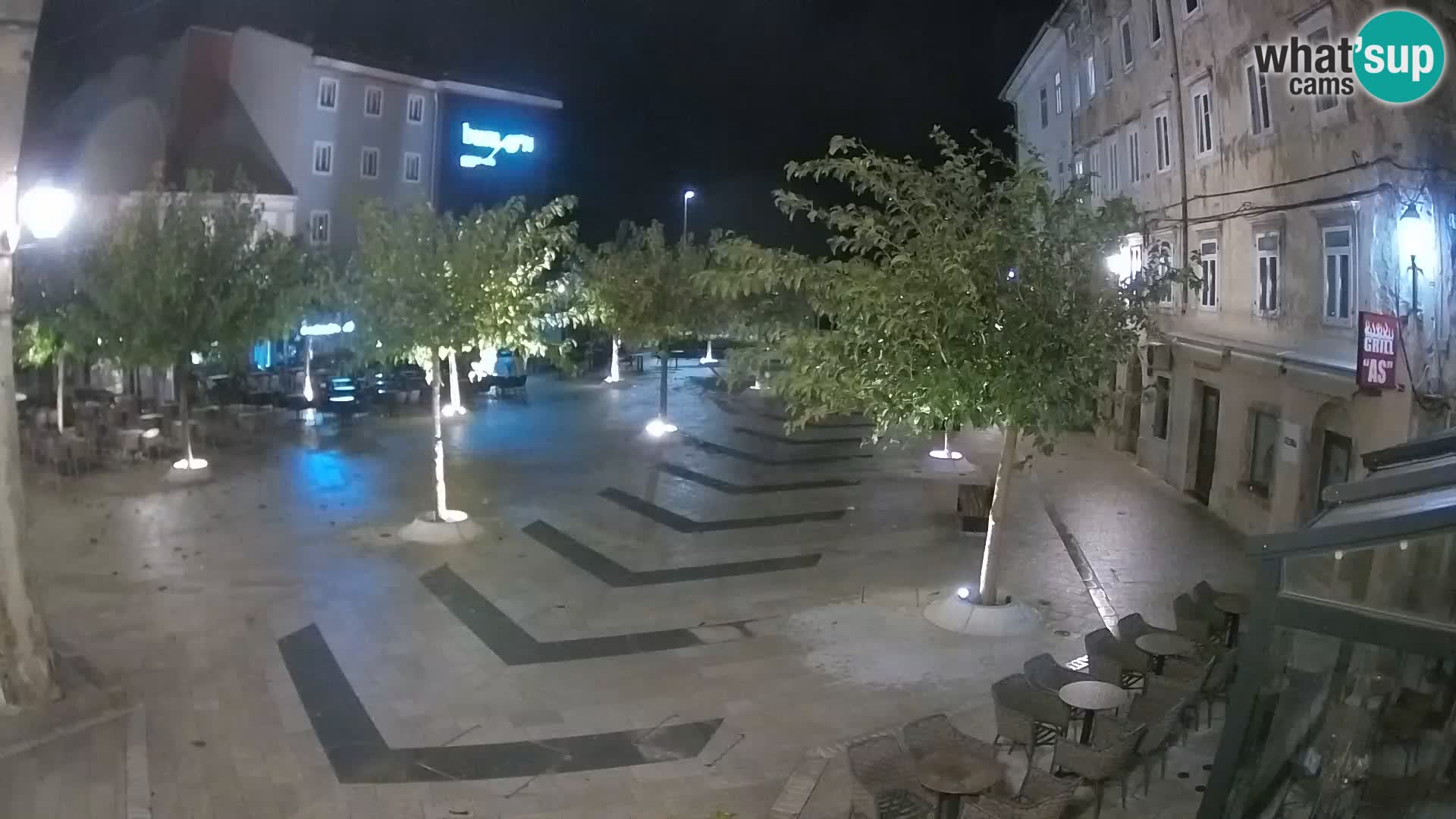 Center of Senj city – Pavlin square – Live Cam Dalmatia