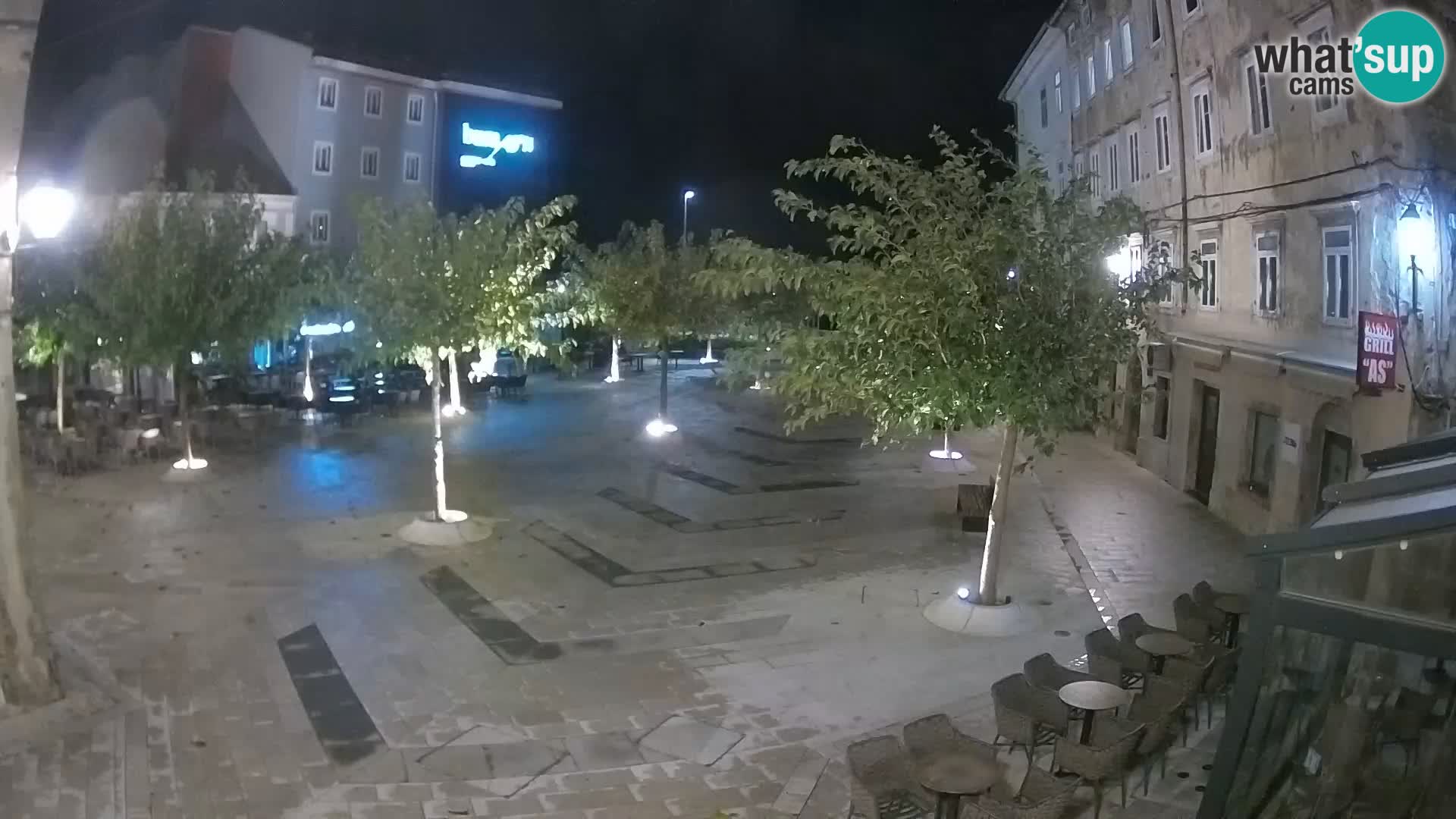 Center of Senj city – Pavlin square – Live Cam Dalmatia