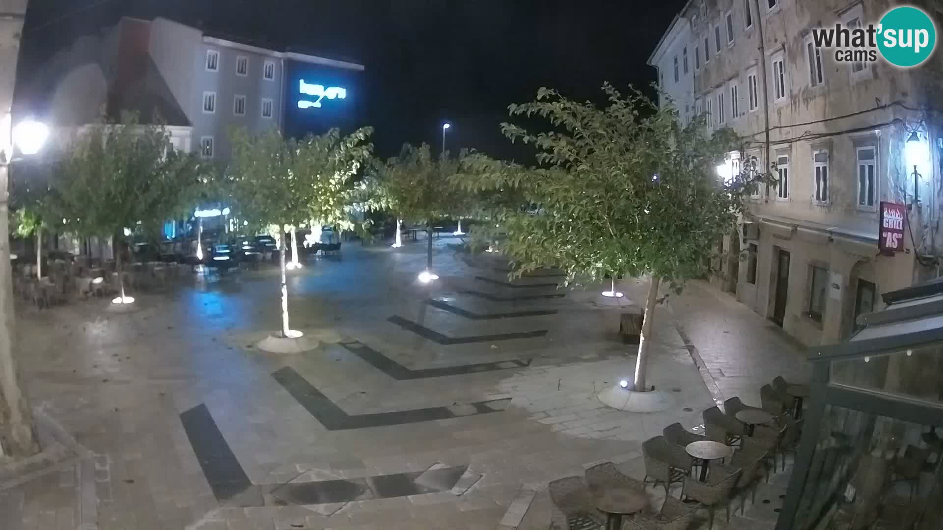 Centro della città di Senj – Piazza Pavlin – Live Cam Dalmazia