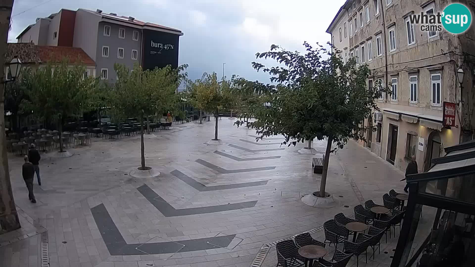 Centro della città di Senj – Piazza Pavlin – Live Cam Dalmazia
