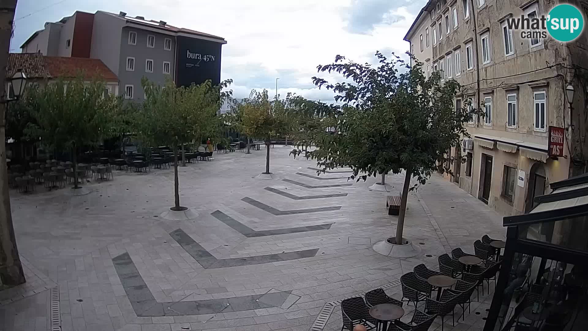 Centro della città di Senj – Piazza Pavlin – Live Cam Dalmazia