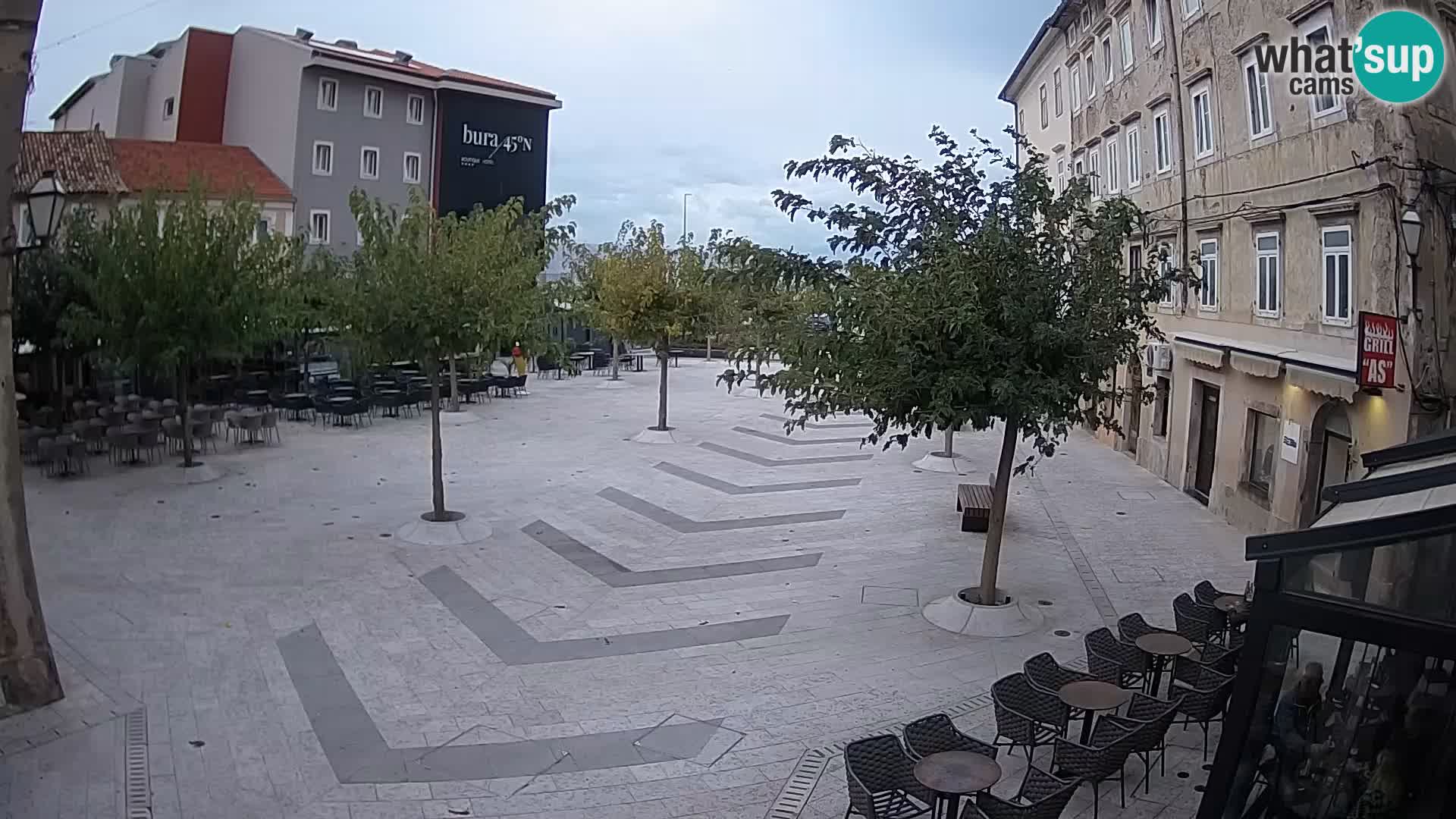 Centro de la ciudad de Senj – plaza Pavlin – Live Cam Dalmacia