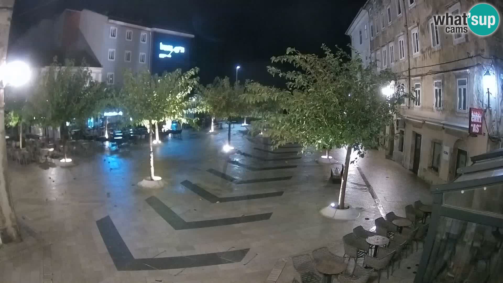 Centre de la ville de Senj – Place Pavlin – Live Cam Dalmatie