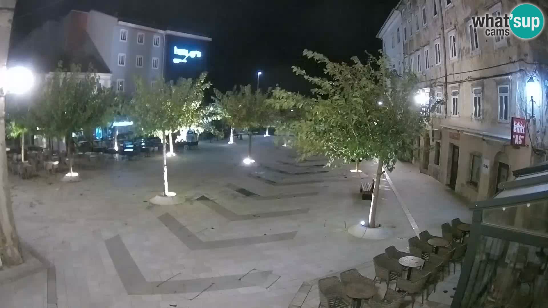 Centre de la ville de Senj – Place Pavlin – Live Cam Dalmatie