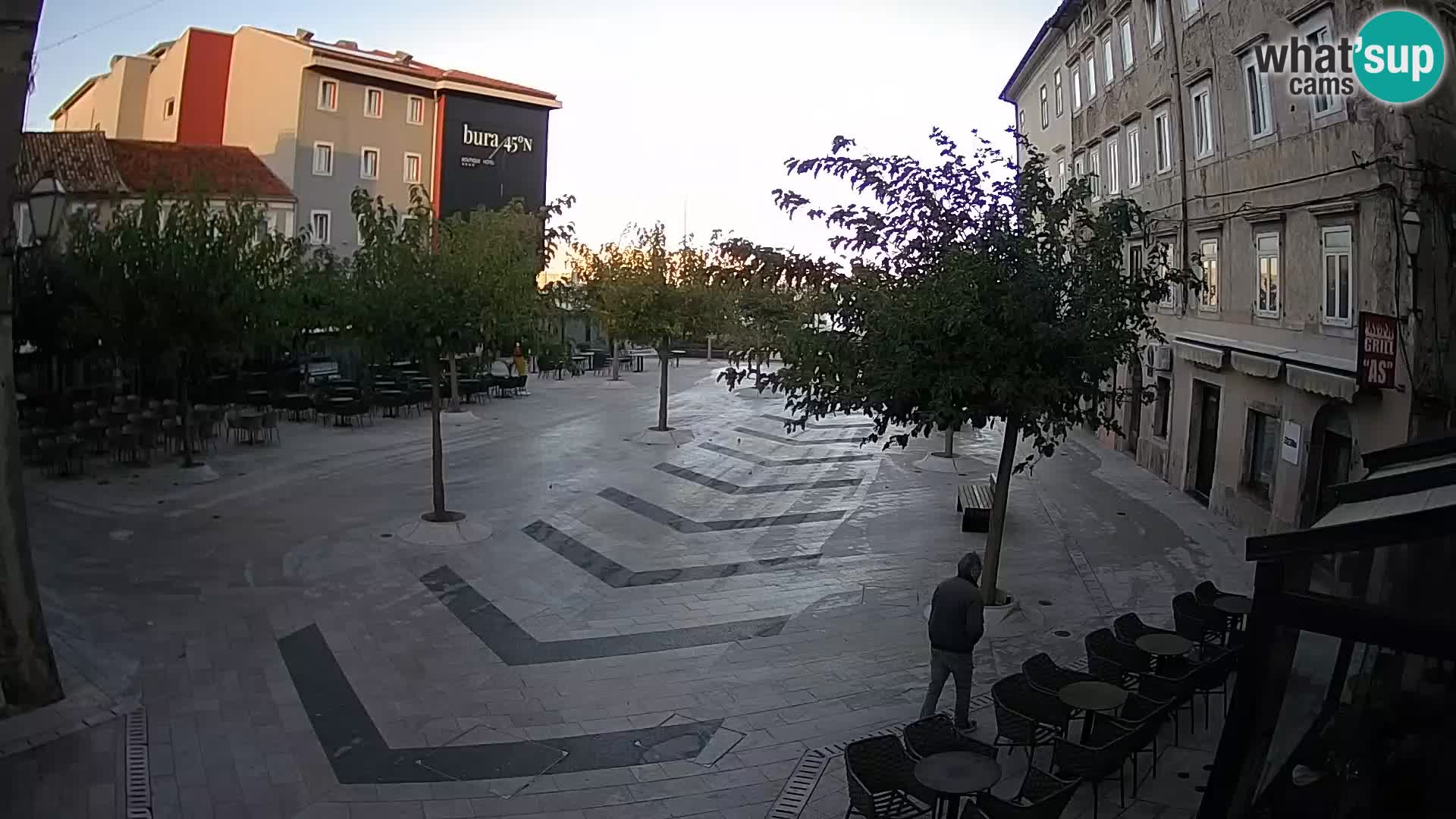 Centro della città di Senj – Piazza Pavlin – Live Cam Dalmazia
