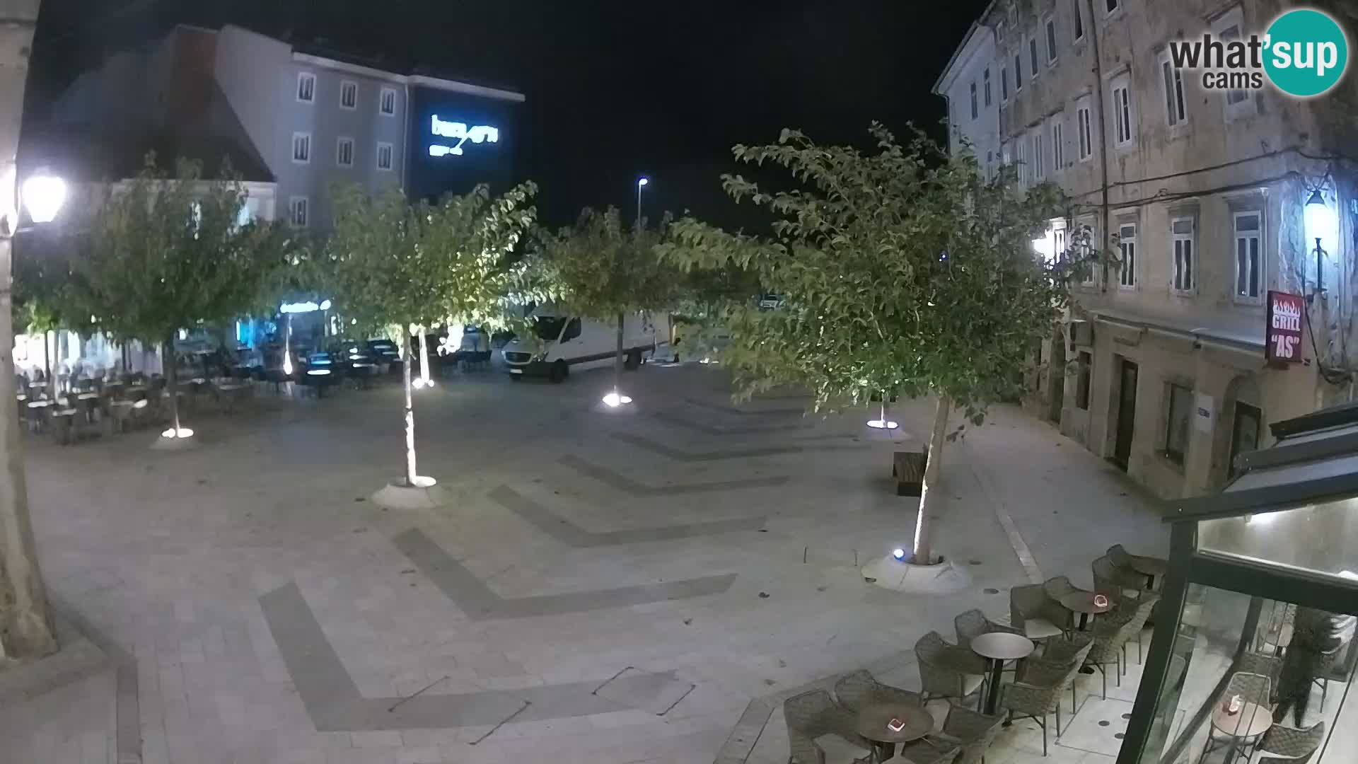 Center of Senj city – Pavlin square – Live Cam Dalmatia