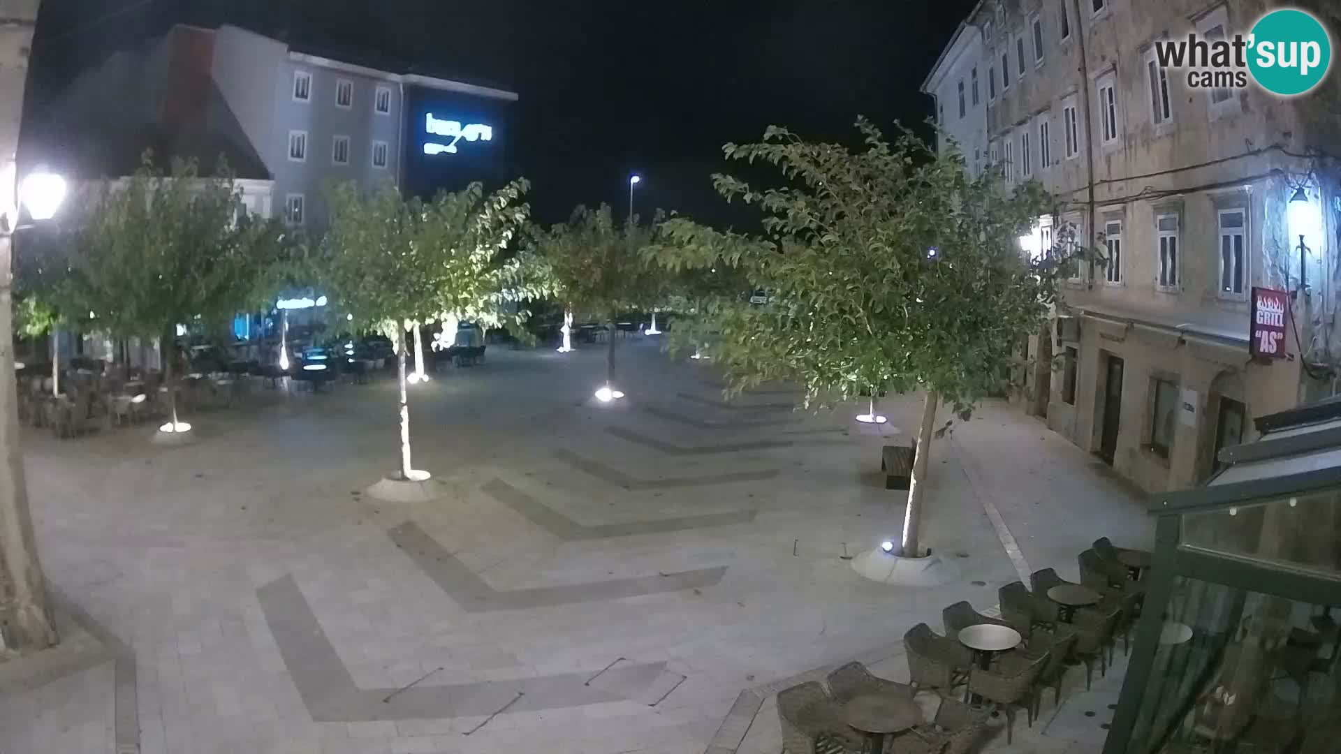 Centro della città di Senj – Piazza Pavlin – Live Cam Dalmazia