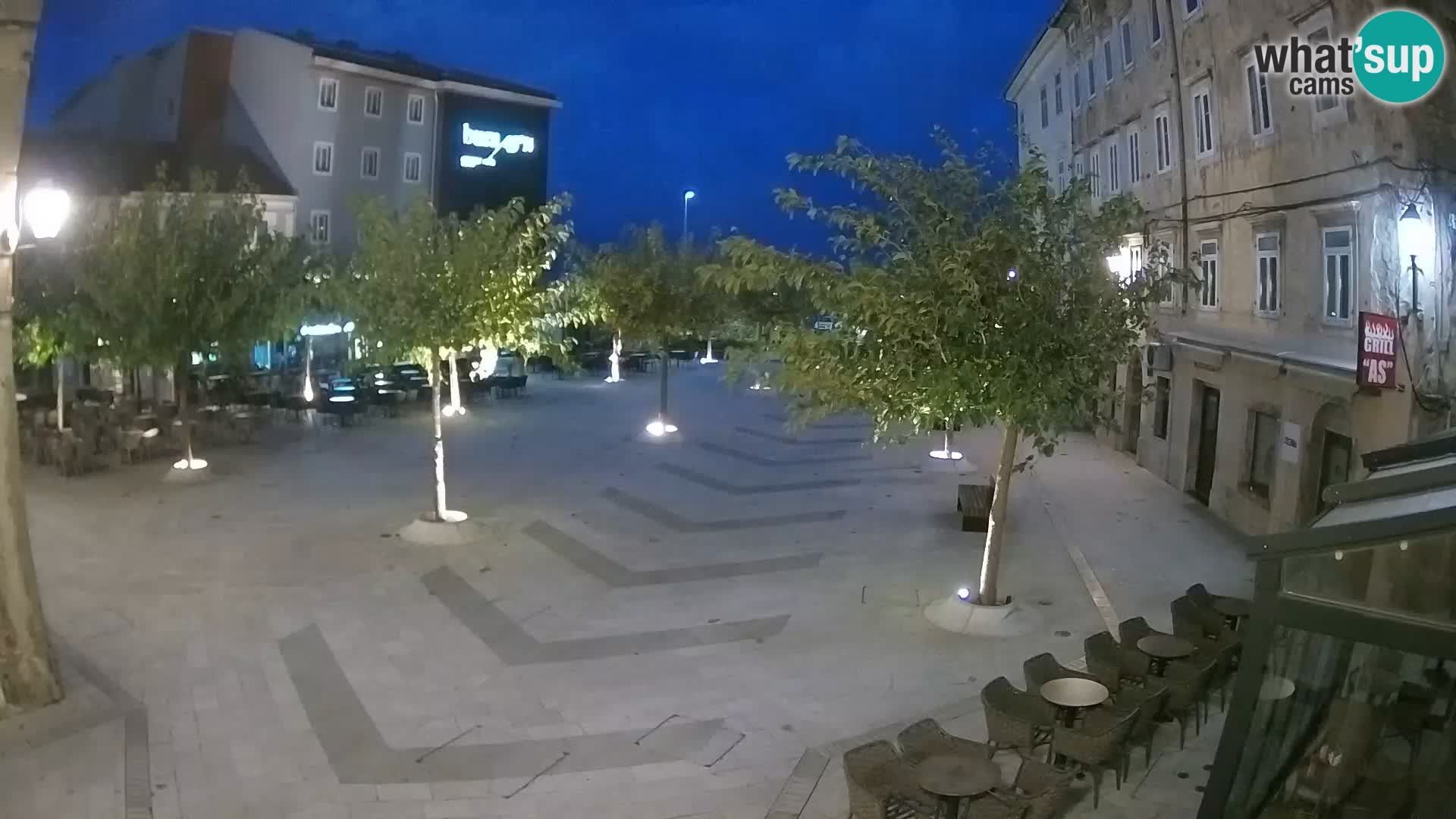 Centro della città di Senj – Piazza Pavlin – Live Cam Dalmazia