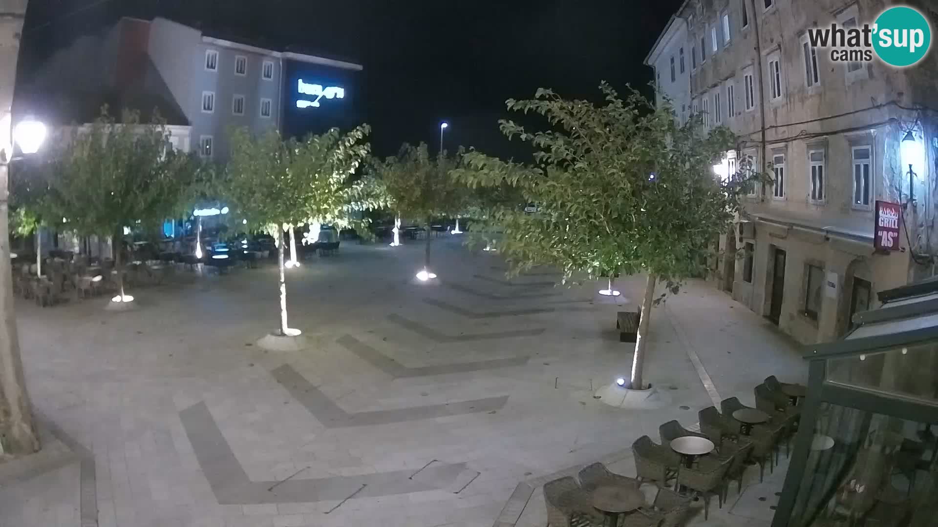 Center of Senj city – Pavlin square – Live Cam Dalmatia