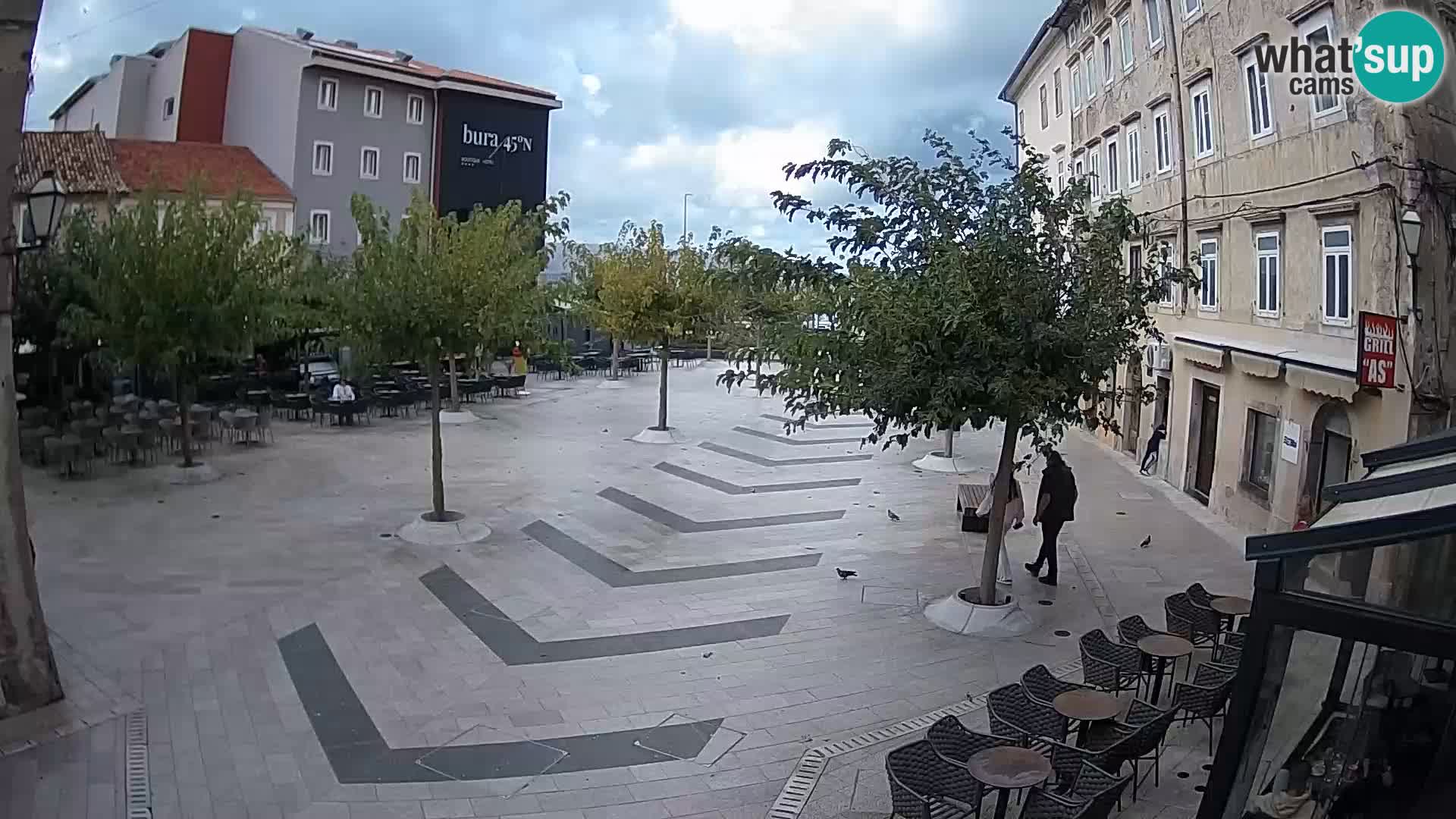 Center of Senj city – Pavlin square – Live Cam Dalmatia