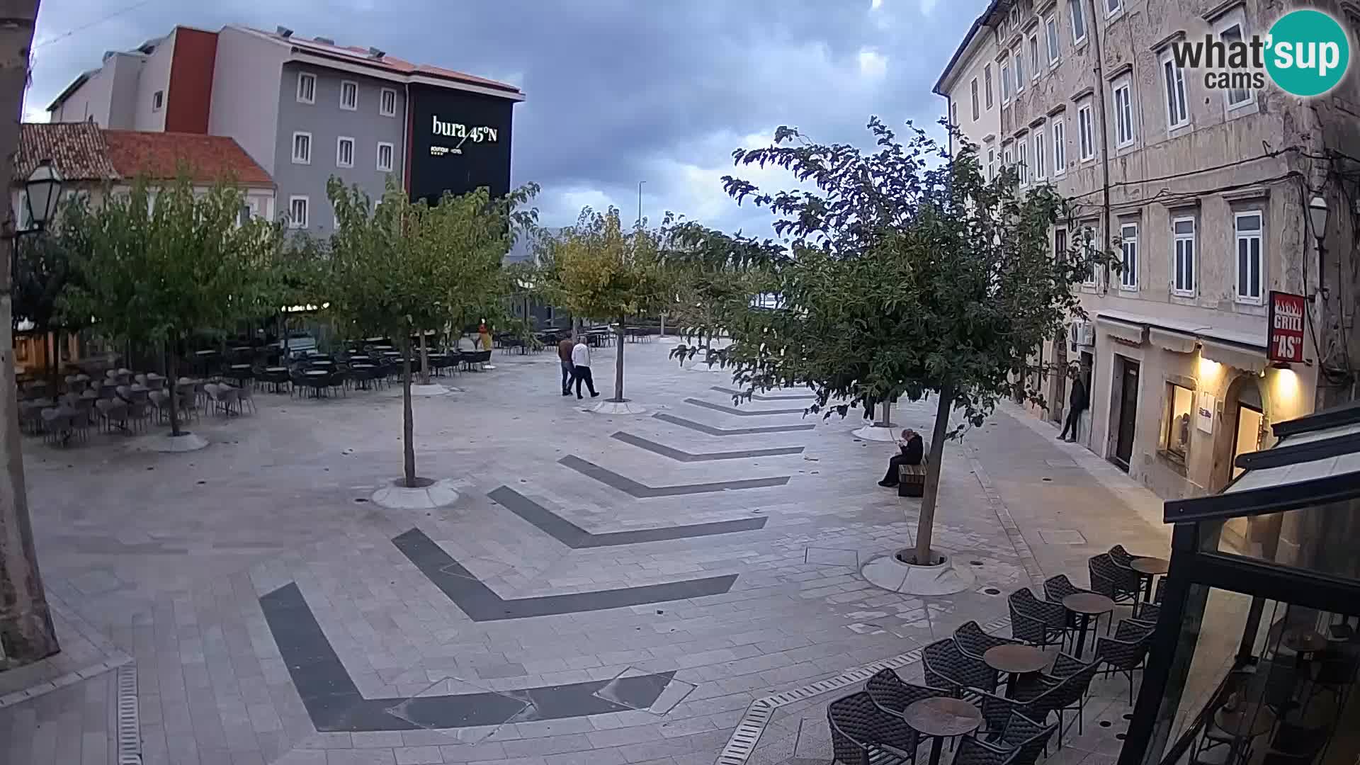 Centre de la ville de Senj – Place Pavlin – Live Cam Dalmatie