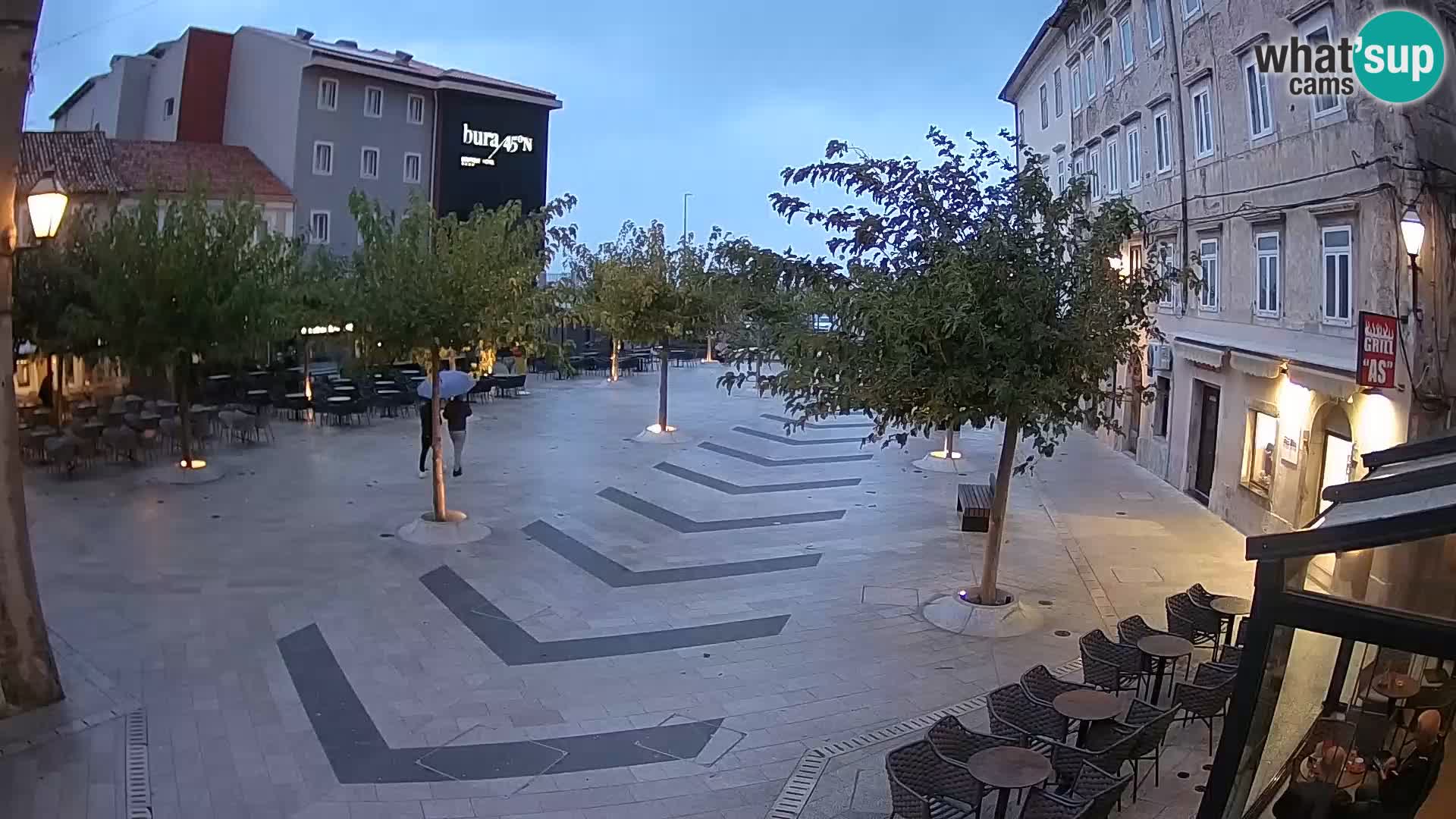 Centro della città di Senj – Piazza Pavlin – Live Cam Dalmazia