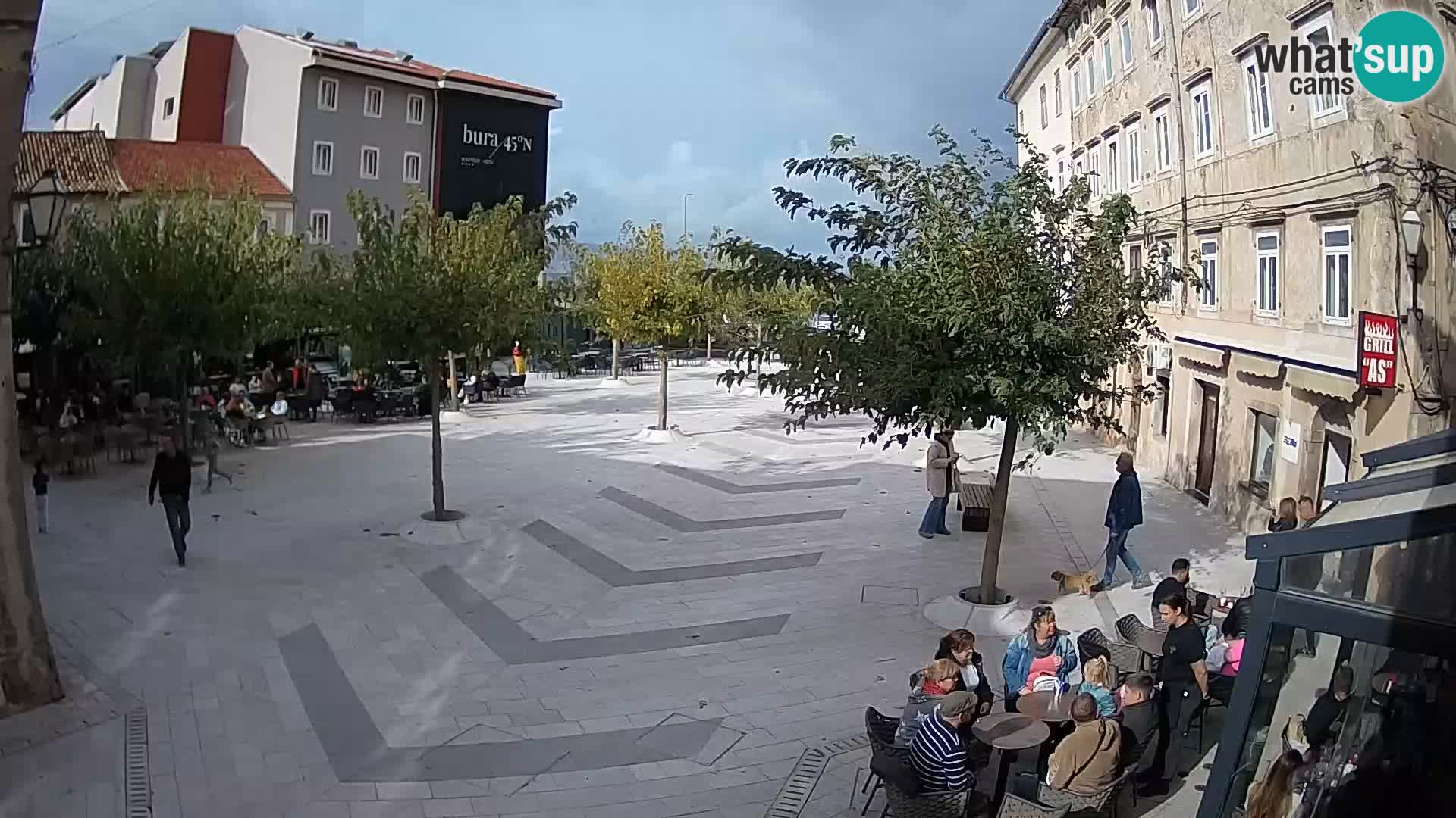 Center of Senj city – Pavlin square – Live Cam Dalmatia