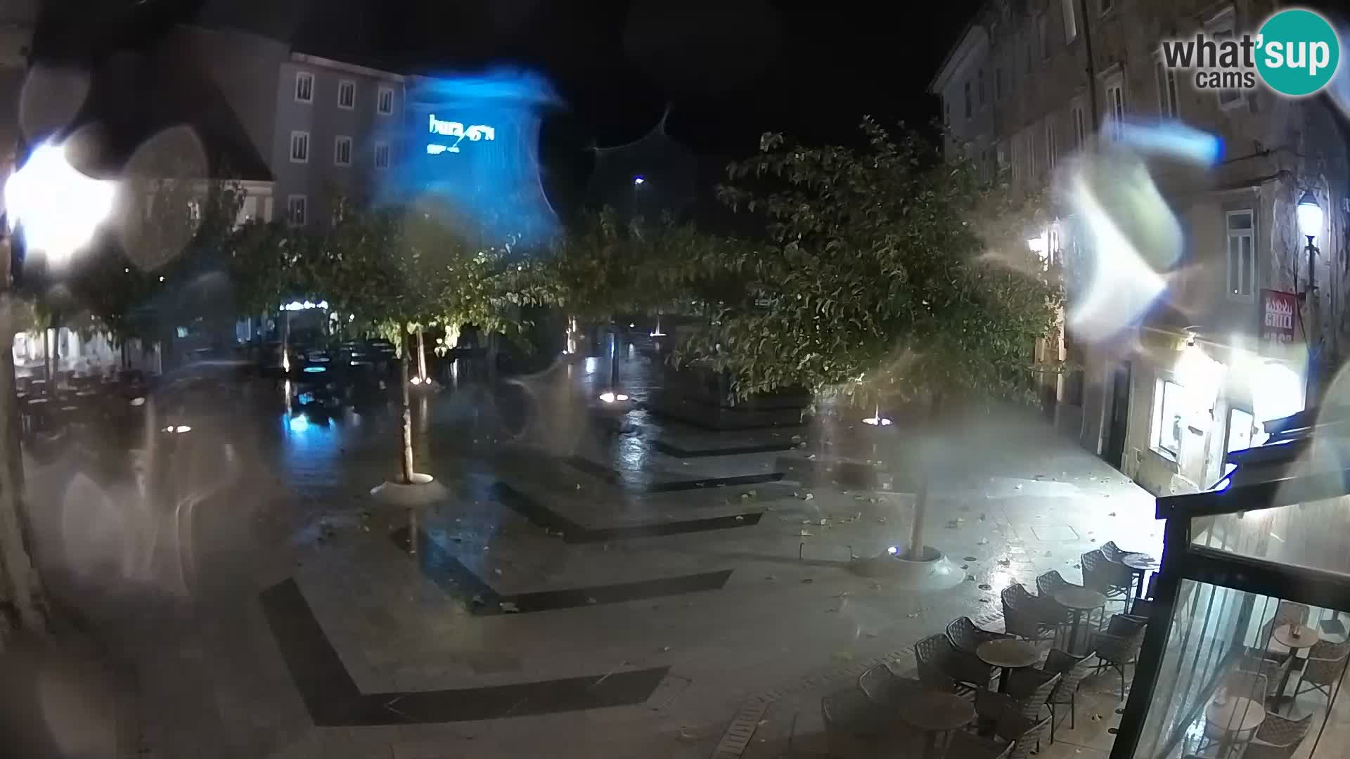 Centro della città di Senj – Piazza Pavlin – Live Cam Dalmazia