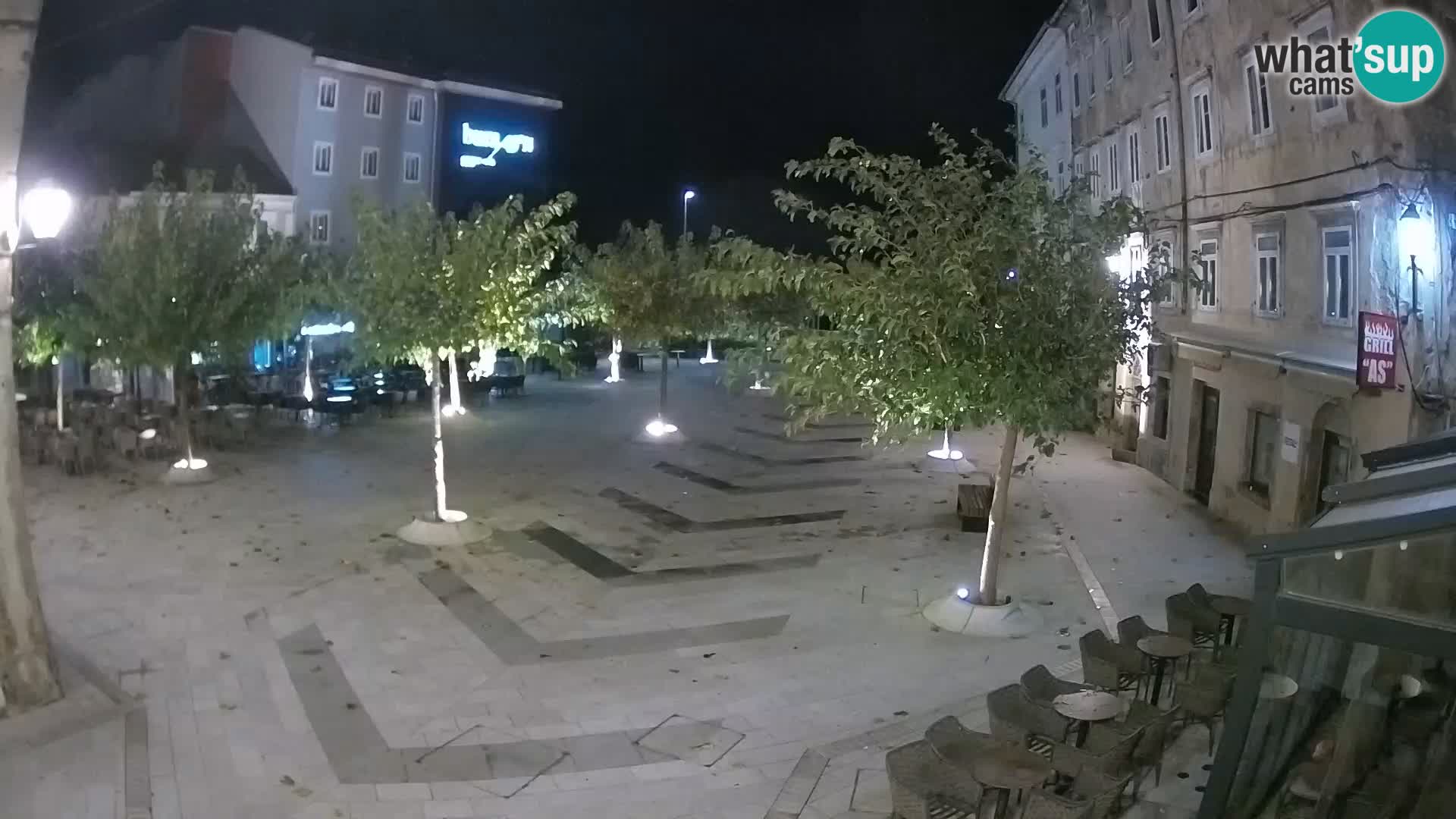 Centre de la ville de Senj – Place Pavlin – Live Cam Dalmatie