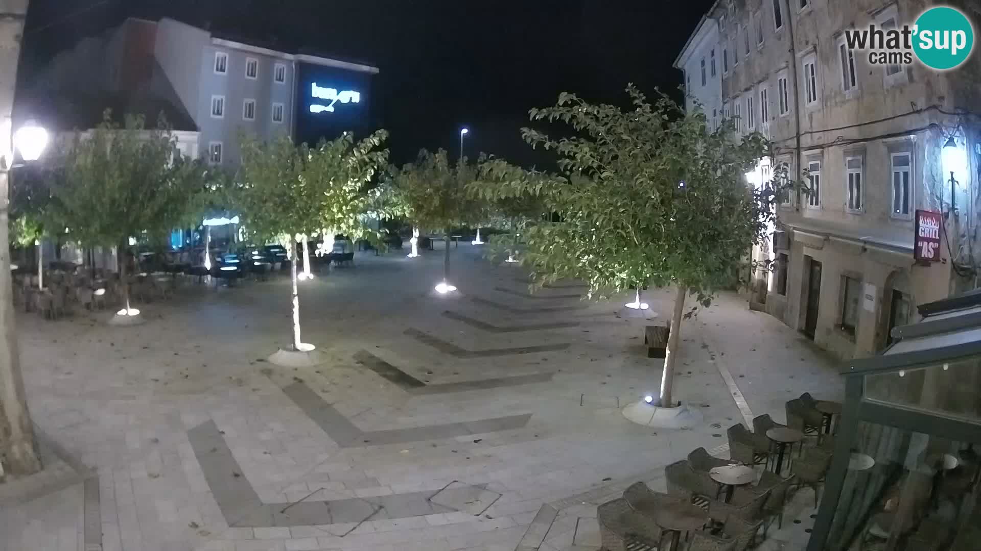 Centro della città di Senj – Piazza Pavlin – Live Cam Dalmazia