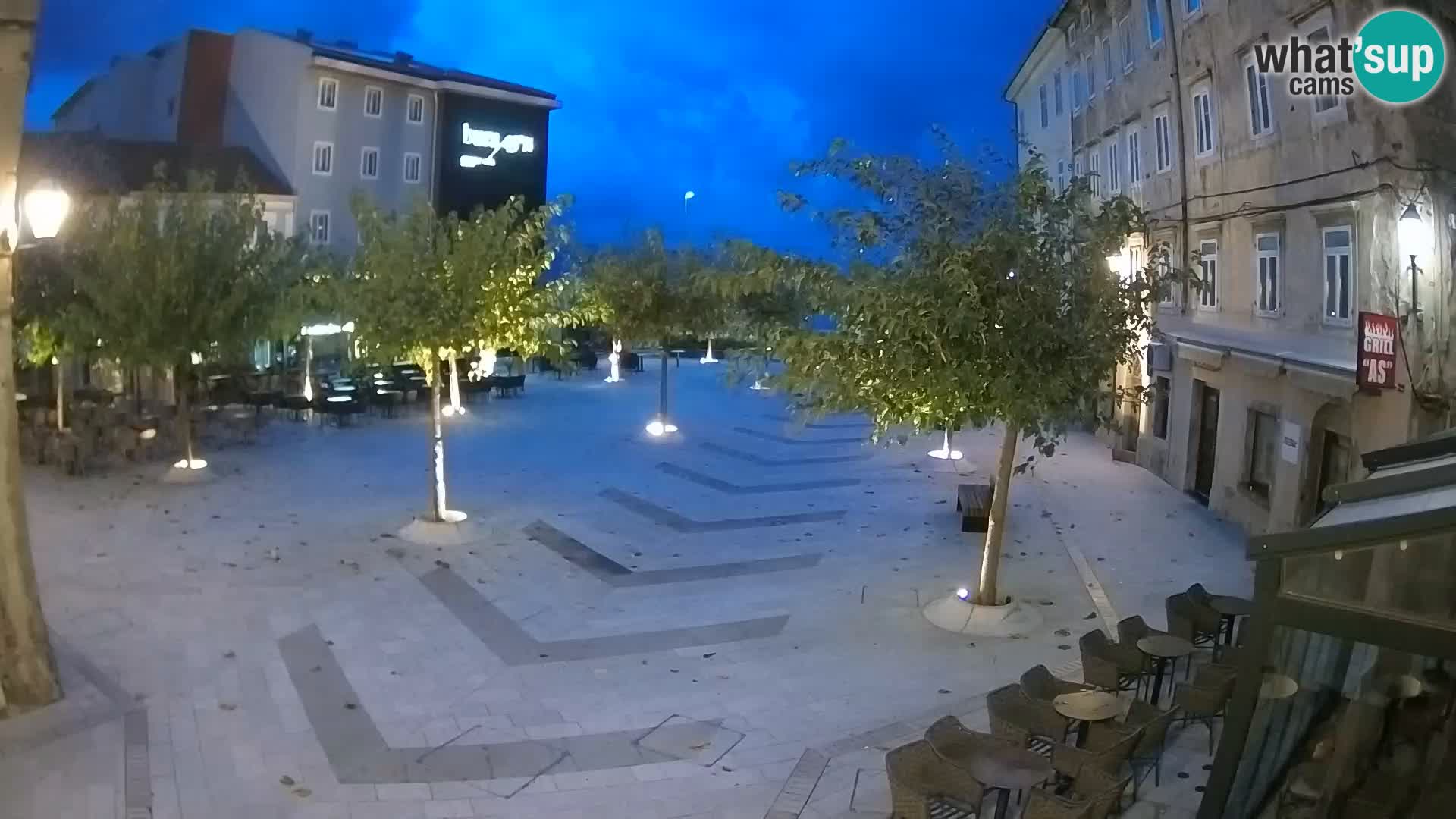 Centro della città di Senj – Piazza Pavlin – Live Cam Dalmazia