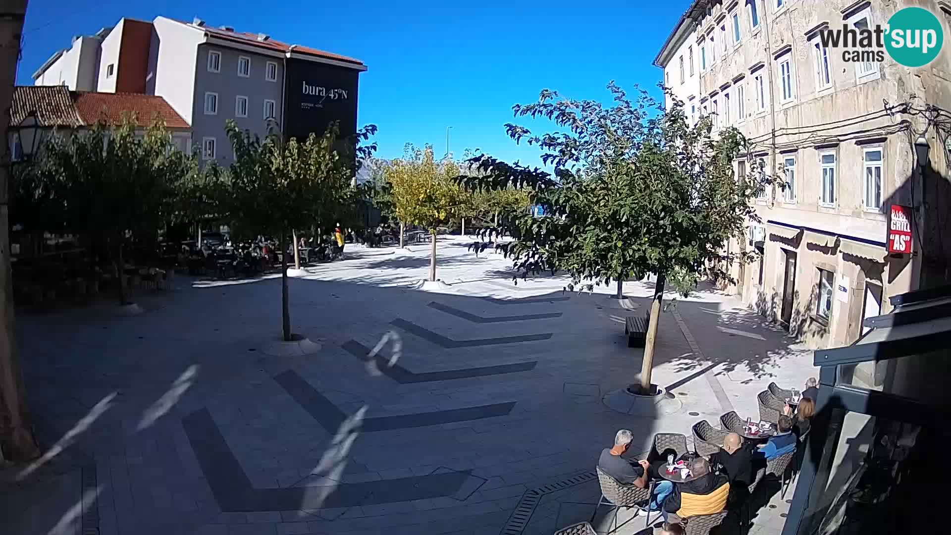 Centro della città di Senj – Piazza Pavlin – Live Cam Dalmazia