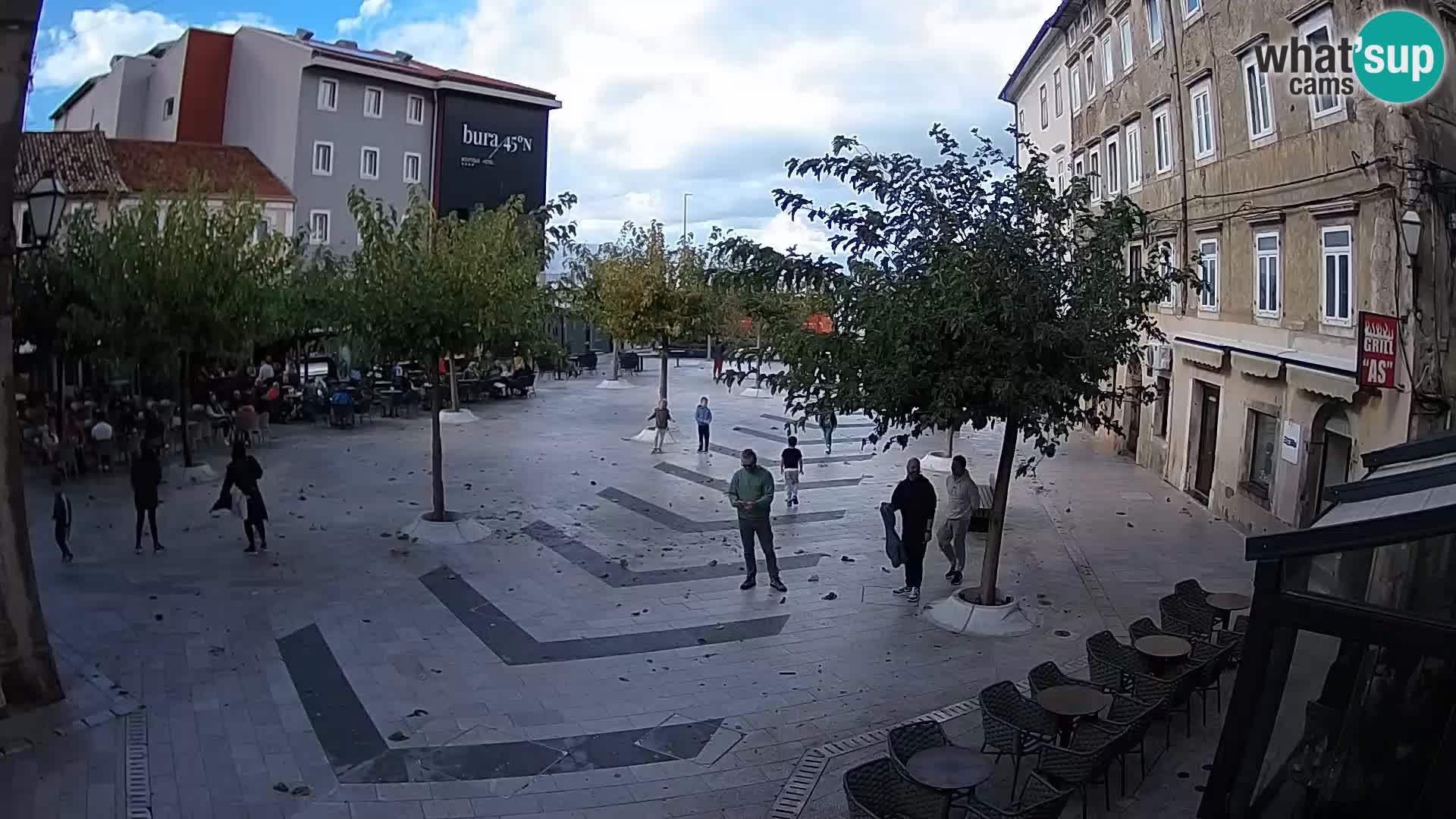 Center of Senj city – Pavlin square – Live Cam Dalmatia