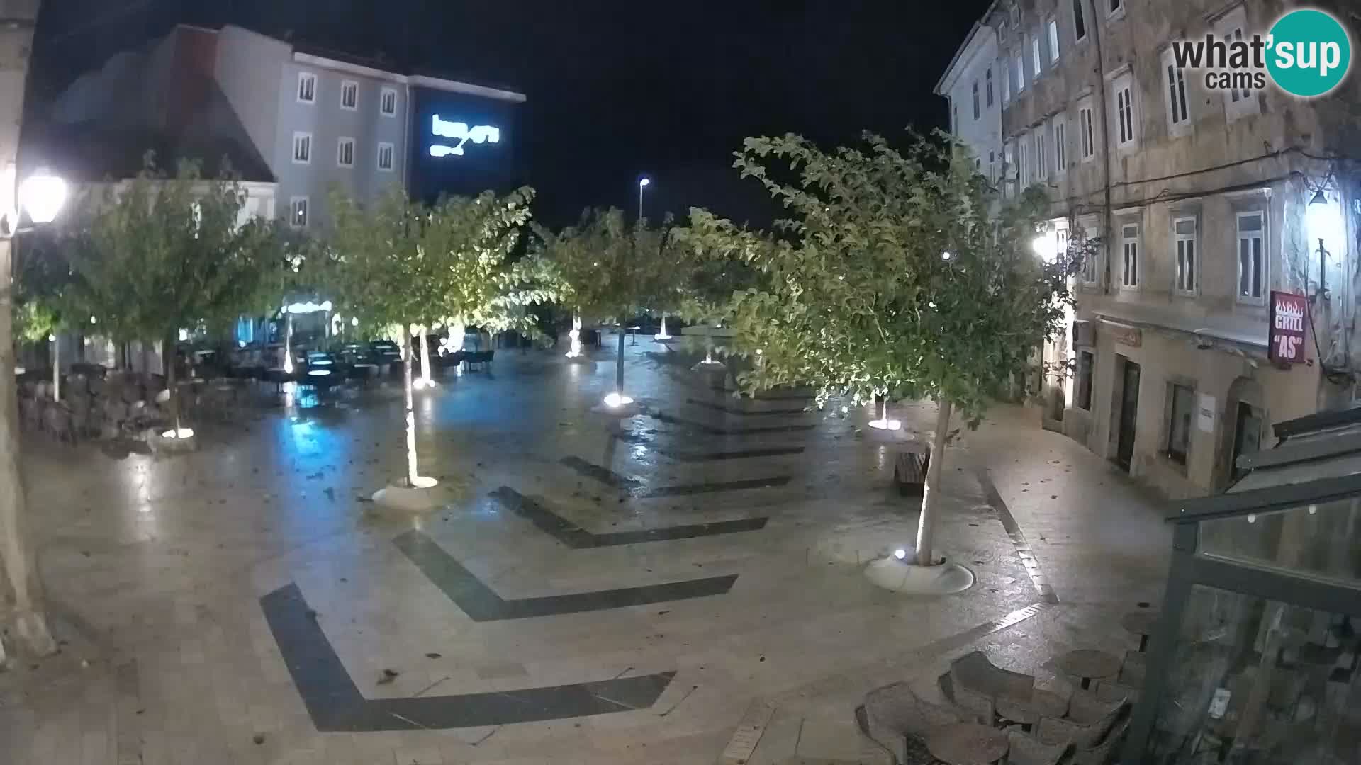 Centre de la ville de Senj – Place Pavlin – Live Cam Dalmatie