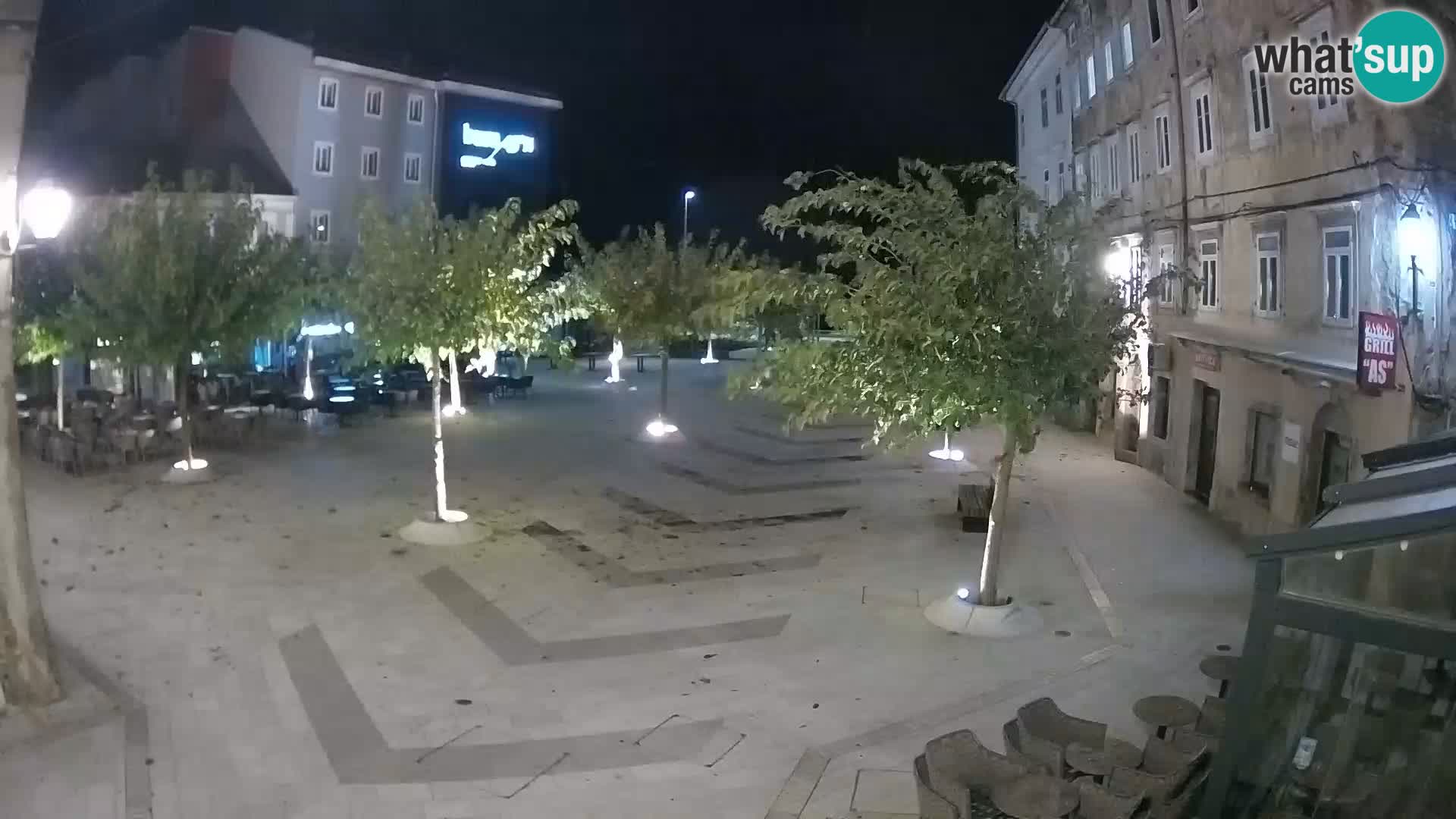 Center of Senj city – Pavlin square – Live Cam Dalmatia