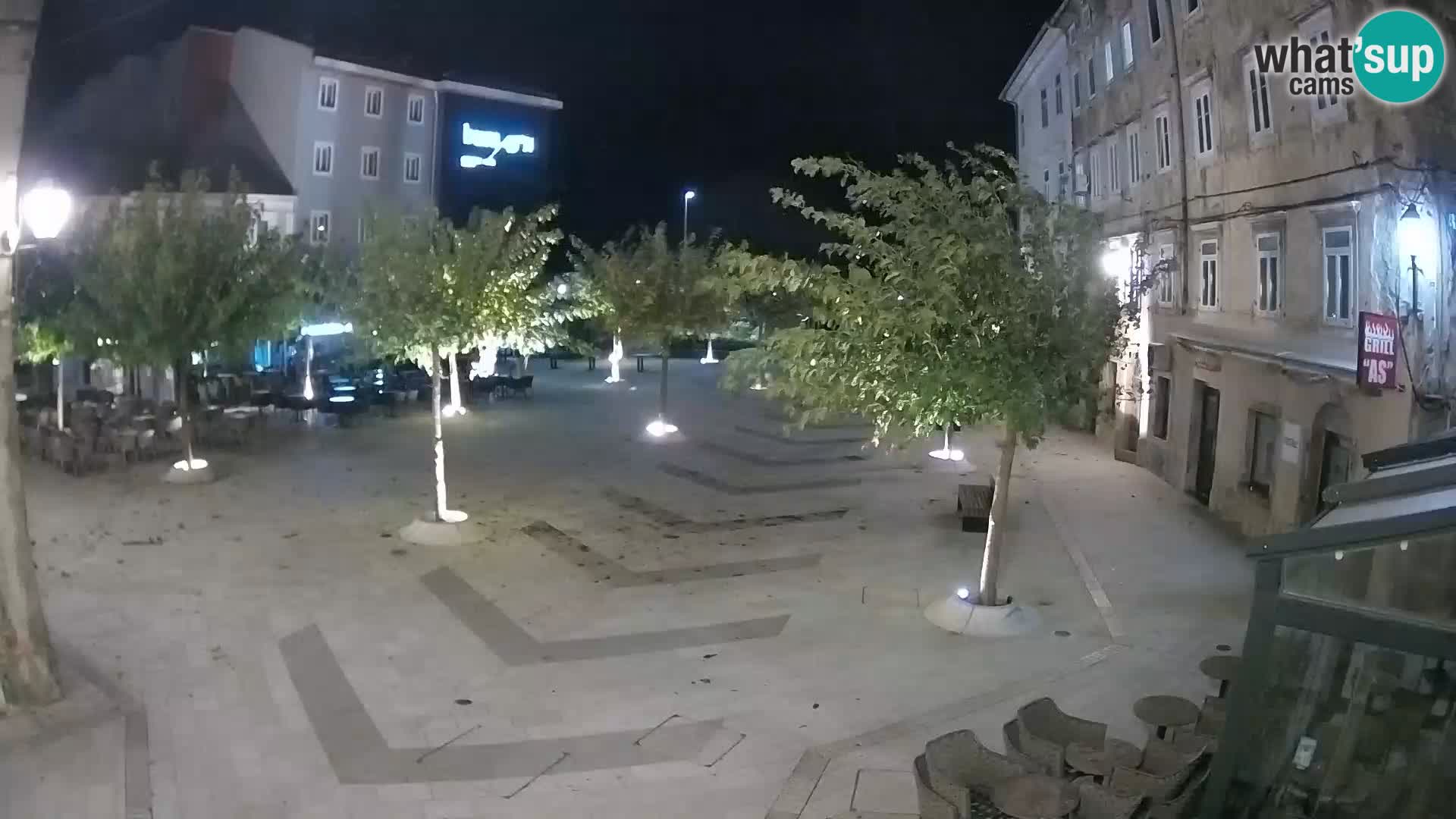 Centre de la ville de Senj – Place Pavlin – Live Cam Dalmatie