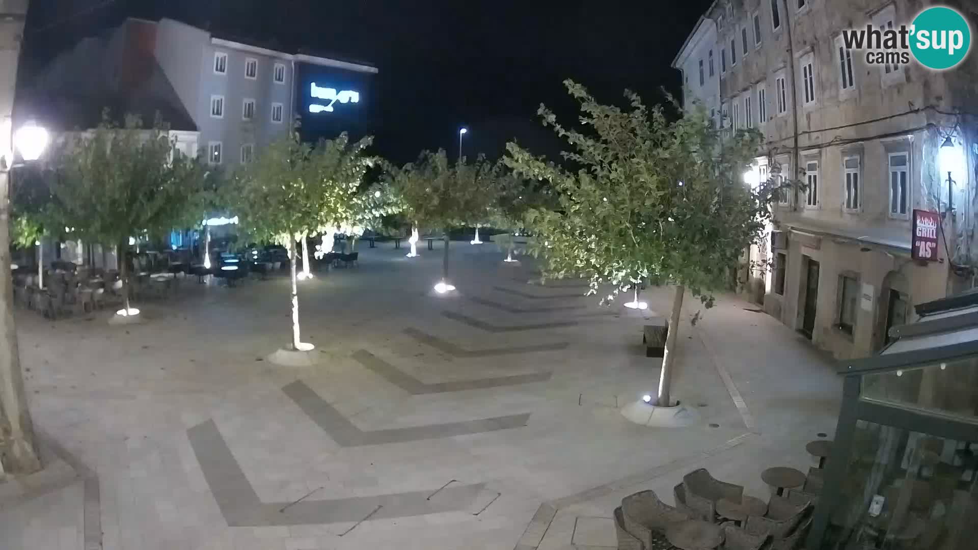 Centre de la ville de Senj – Place Pavlin – Live Cam Dalmatie