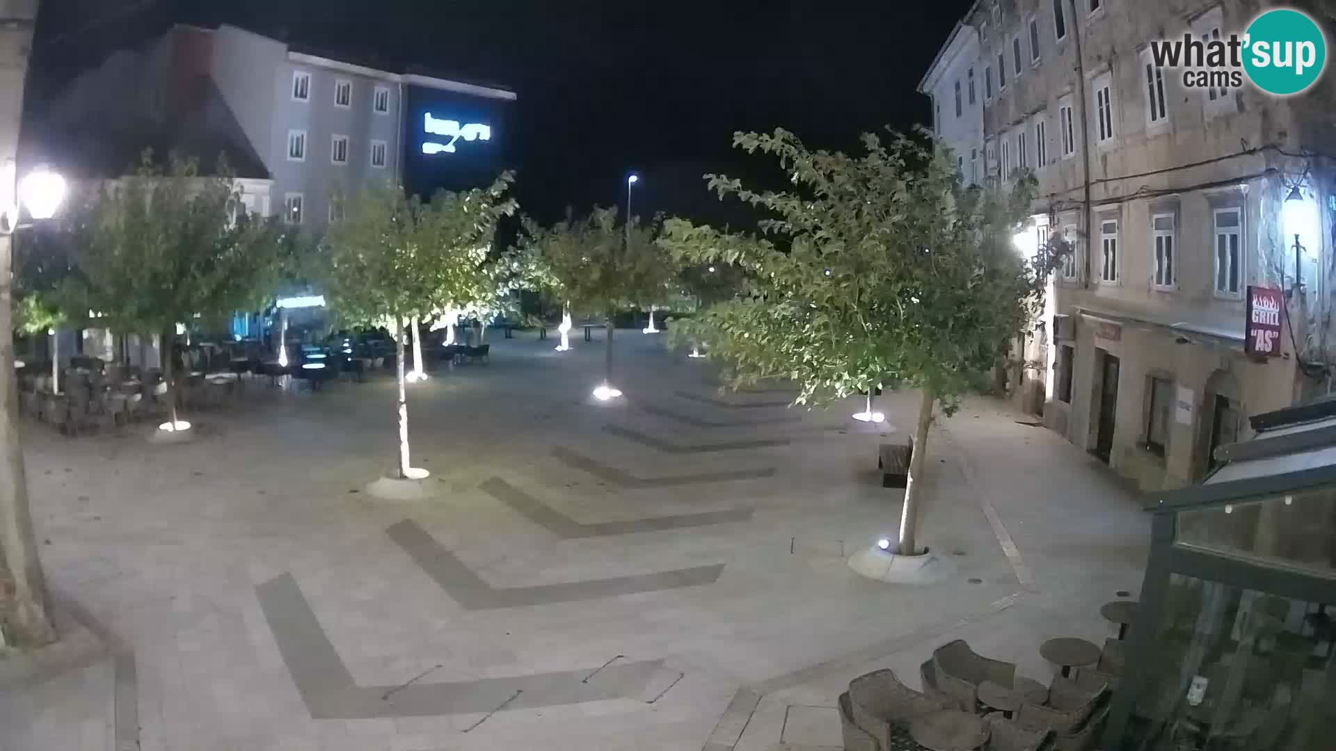 Center of Senj city – Pavlin square – Live Cam Dalmatia