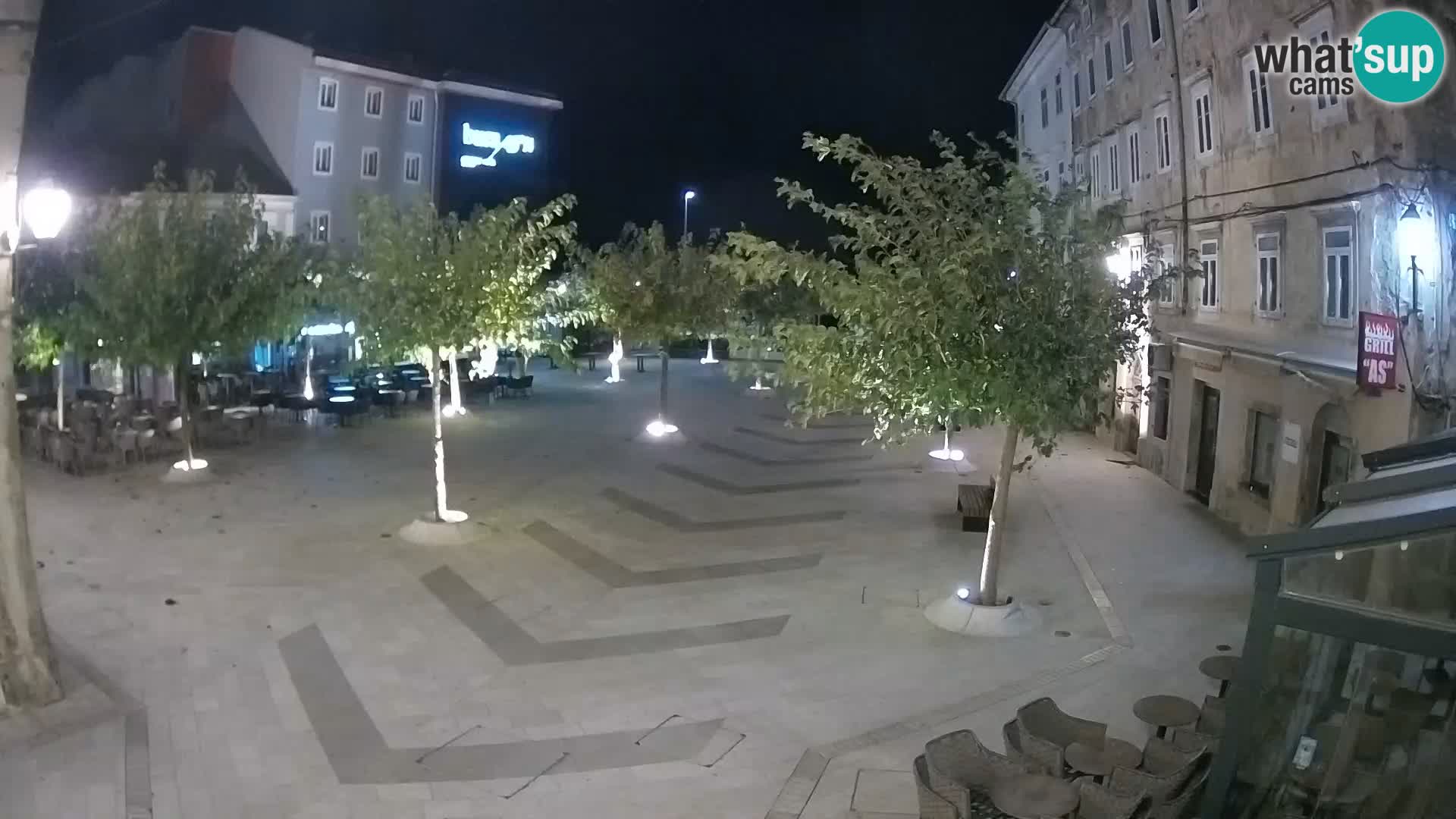 Centre de la ville de Senj – Place Pavlin – Live Cam Dalmatie
