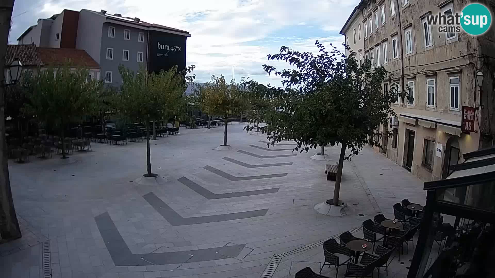 Center mesta Senj – Pavlinski trg – spletne kamere Dalmacija