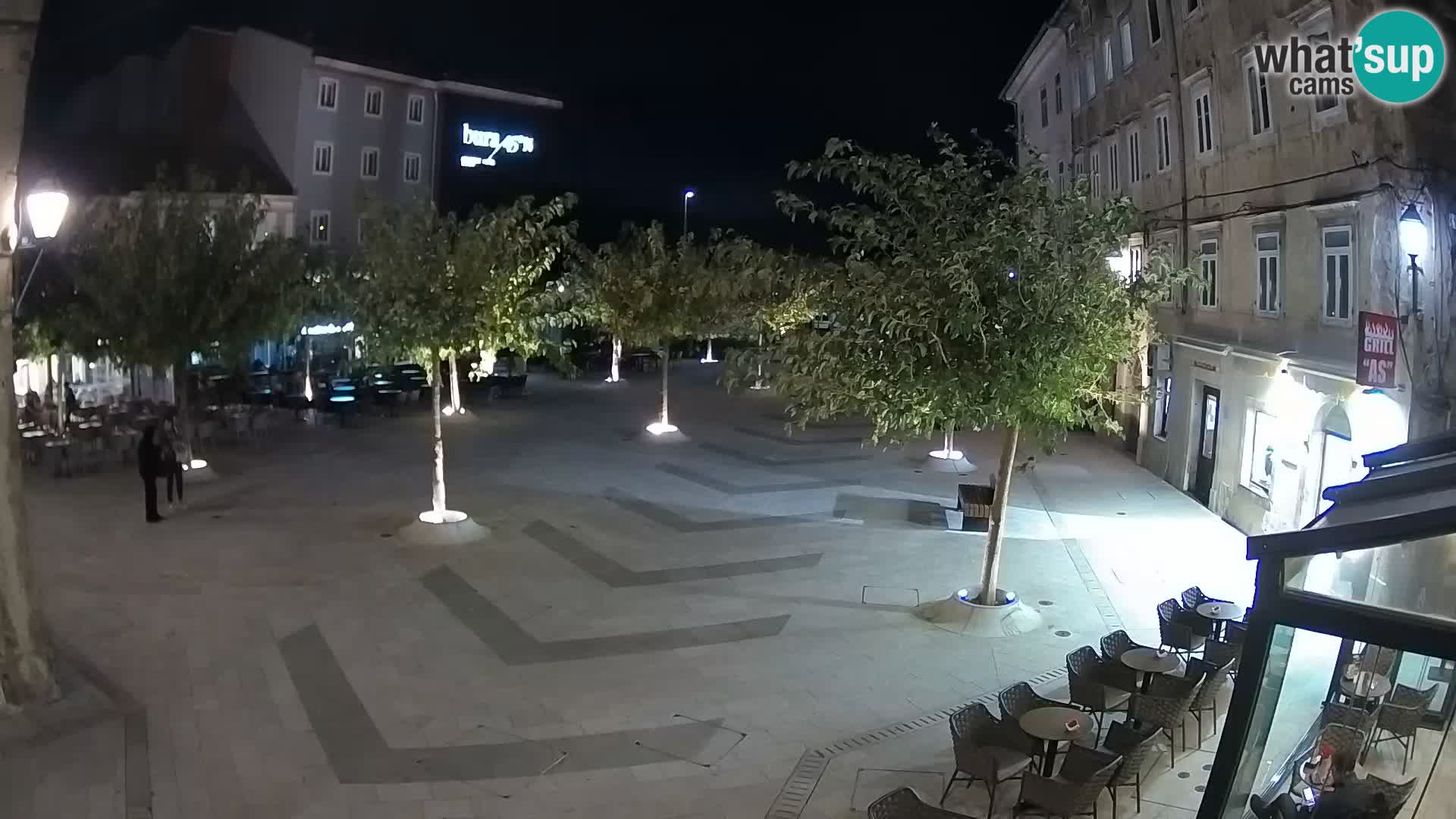 Zentrum der Stadt Senj – Pavlin platz – Live Cam Dalmatia