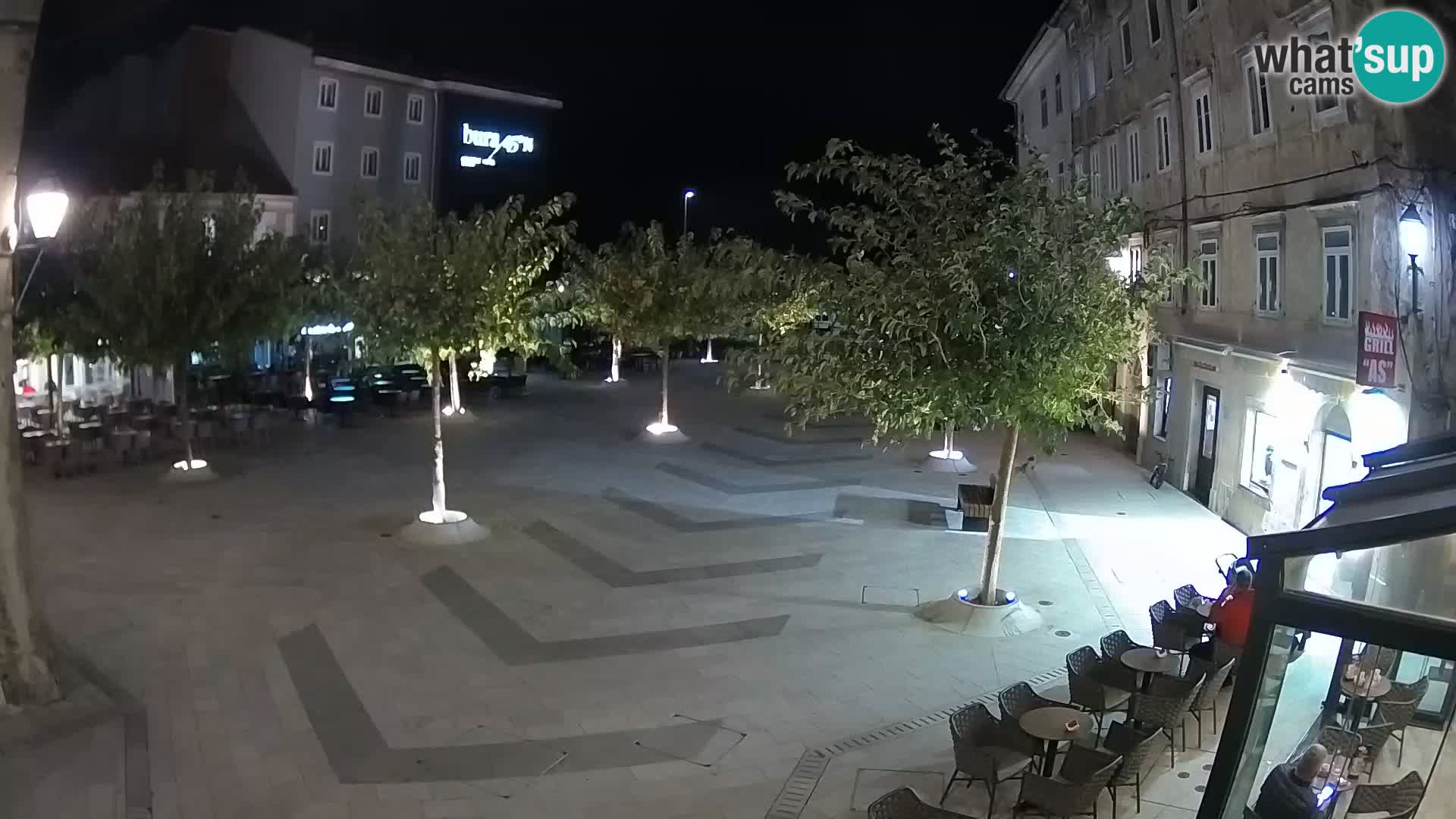 Zentrum der Stadt Senj – Pavlin platz – Live Cam Dalmatia