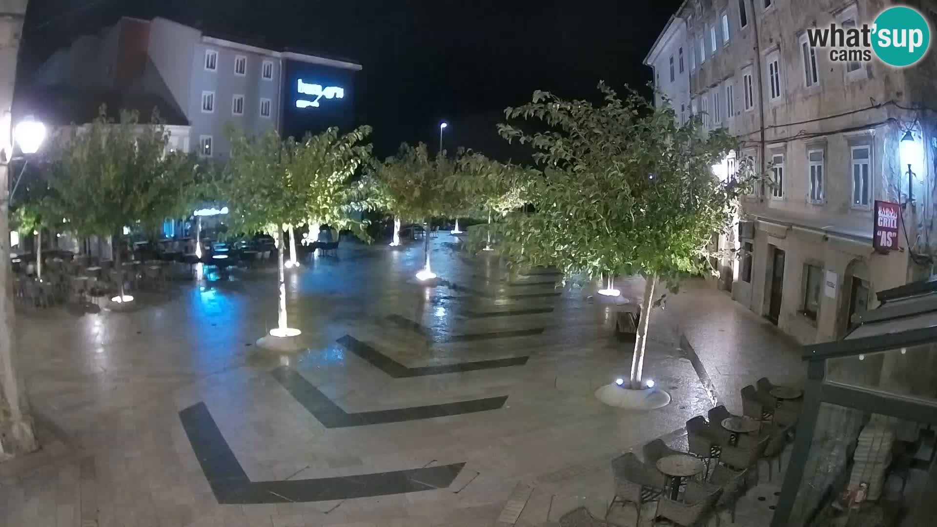 Centro della città di Senj – Piazza Pavlin – Live Cam Dalmazia