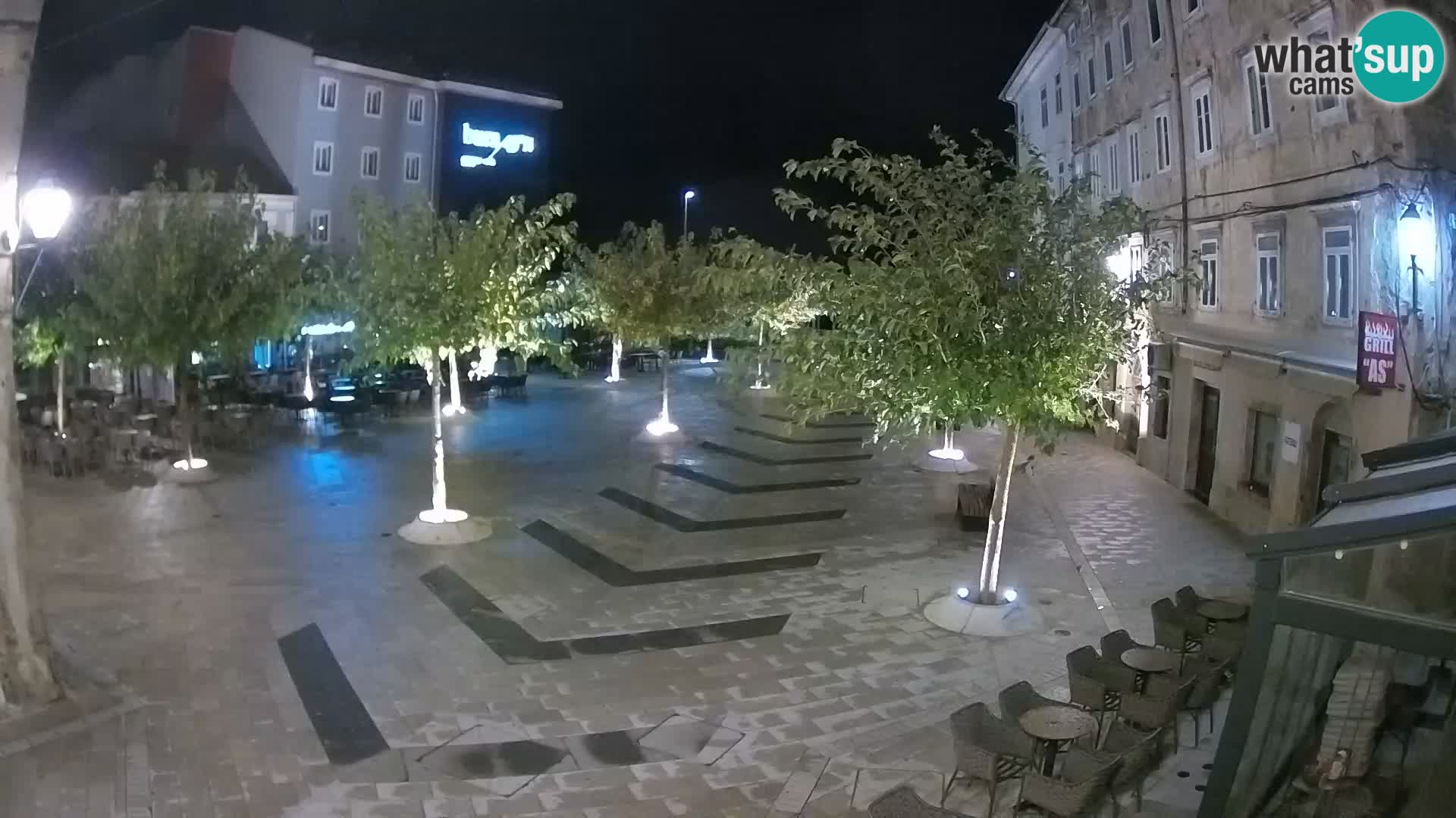 Centro della città di Senj – Piazza Pavlin – Live Cam Dalmazia