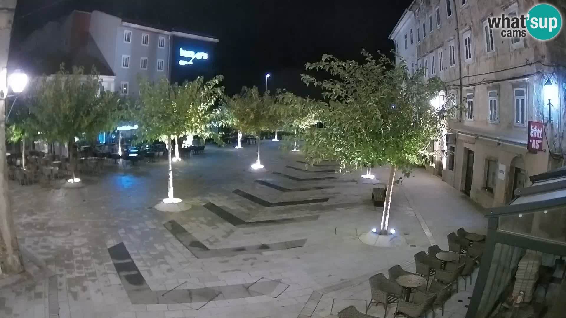 Centre de la ville de Senj – Place Pavlin – Live Cam Dalmatie