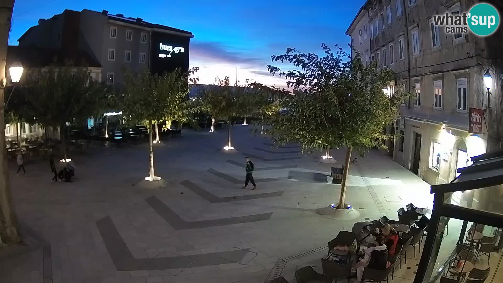 Centro della città di Senj – Piazza Pavlin – Live Cam Dalmazia