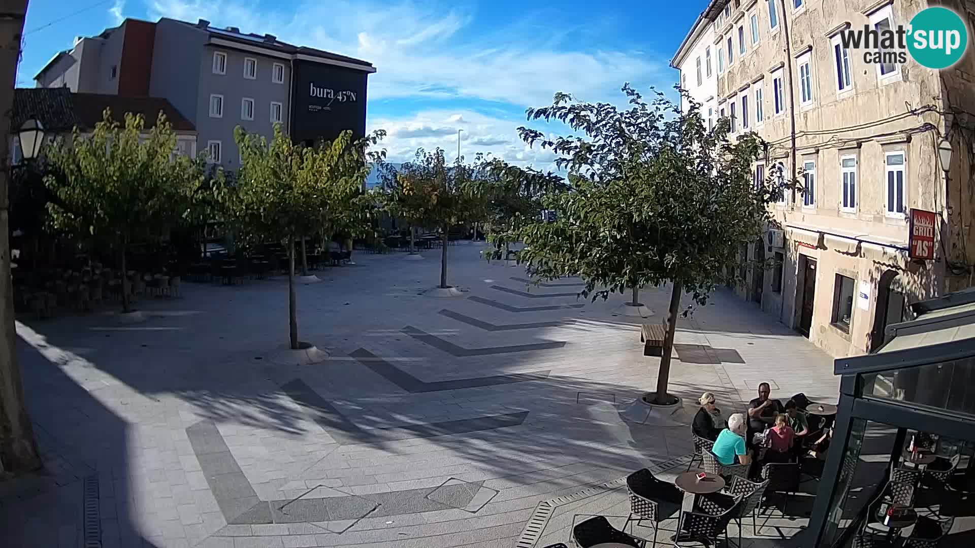 Centre de la ville de Senj – Place Pavlin – Live Cam Dalmatie