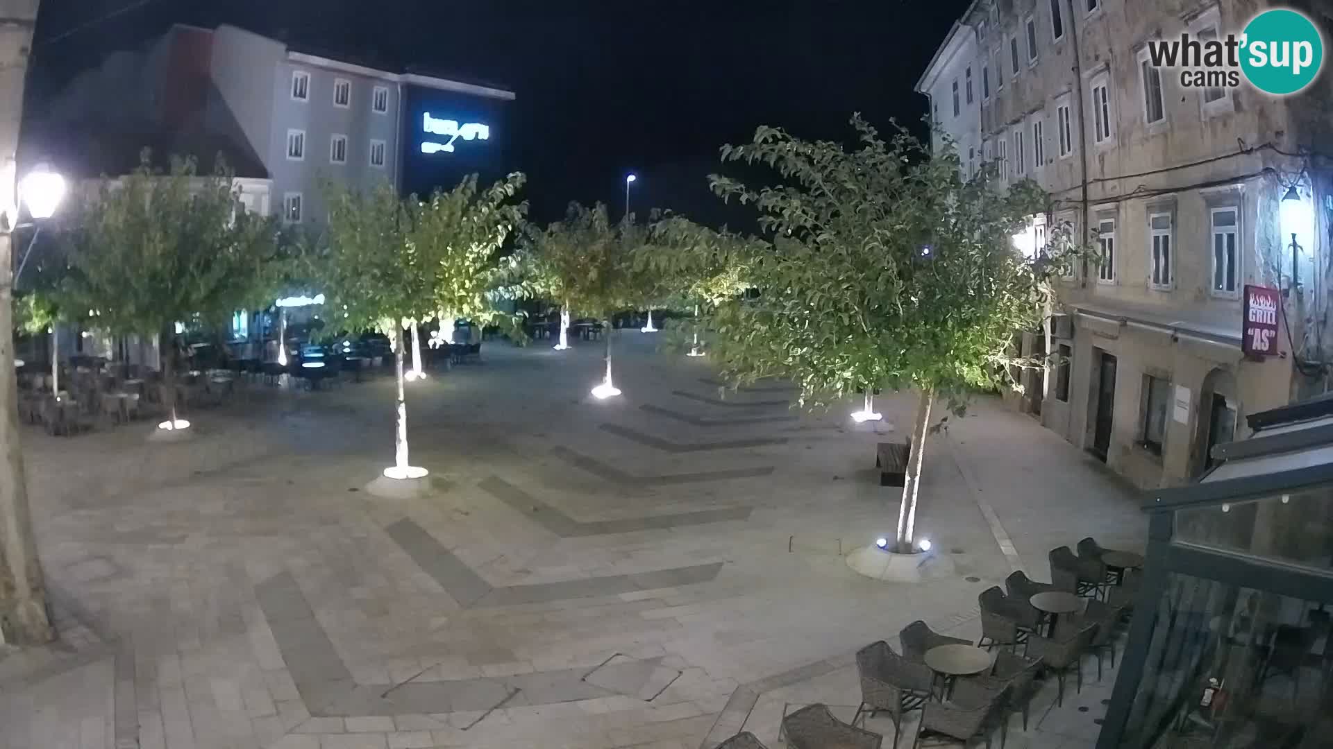 Centro della città di Senj – Piazza Pavlin – Live Cam Dalmazia