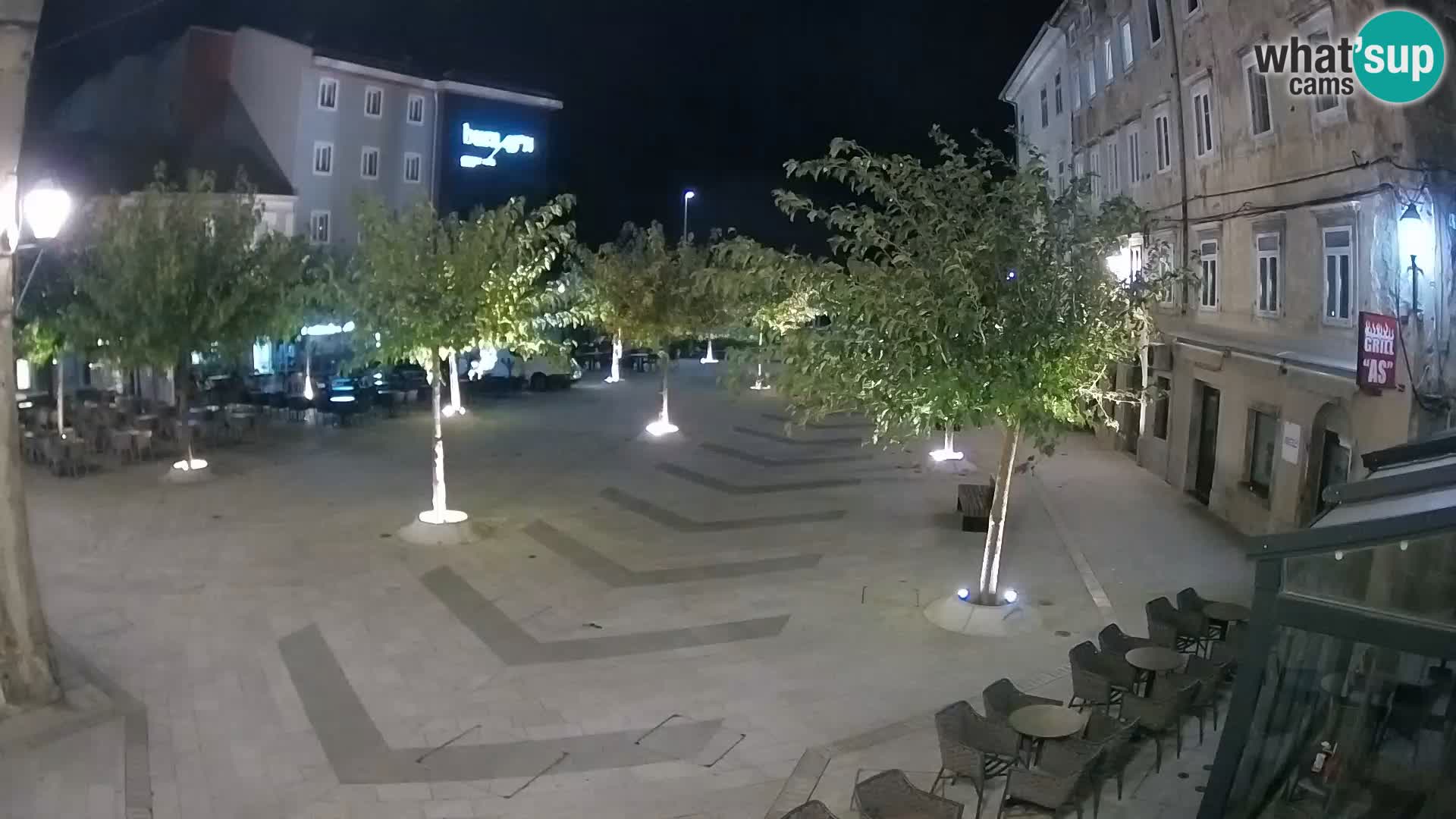 Center of Senj city – Pavlin square – Live Cam Dalmatia