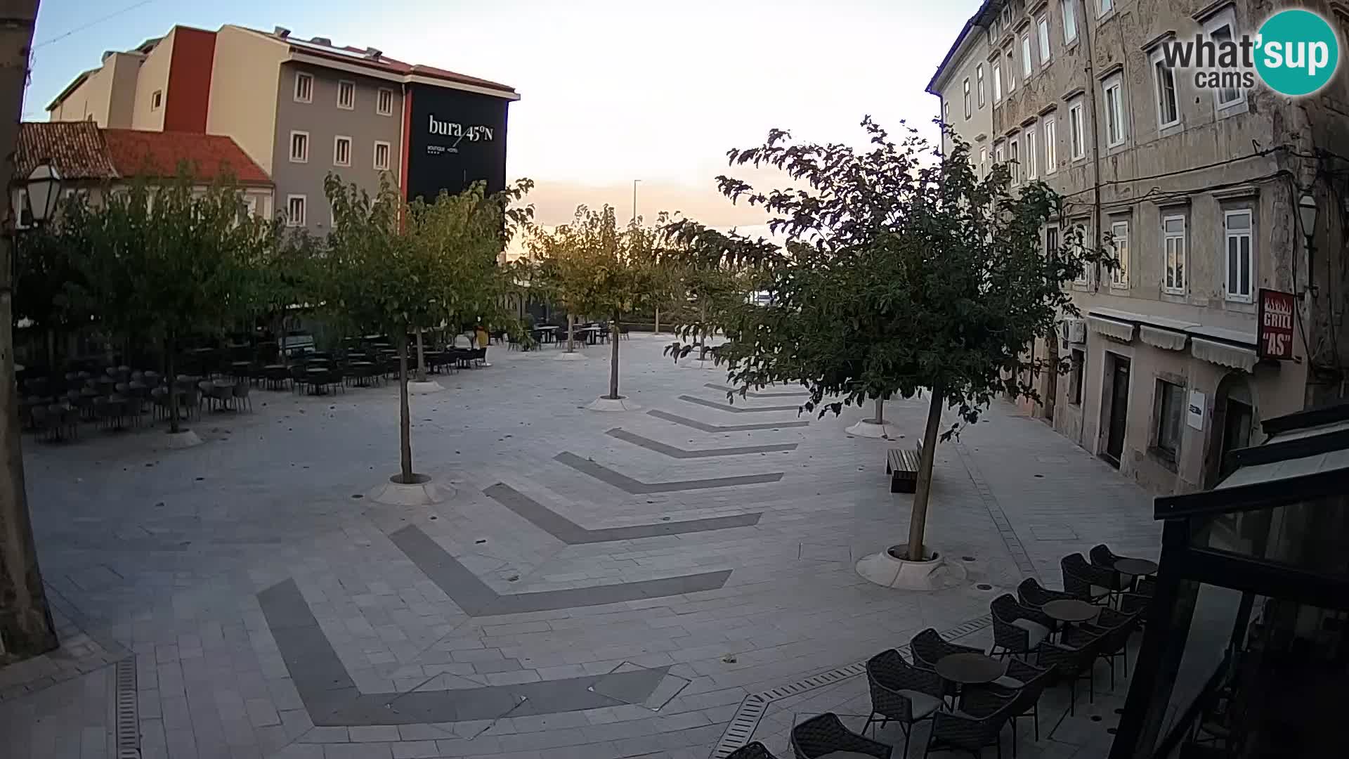 Center of Senj city – Pavlin square – Live Cam Dalmatia