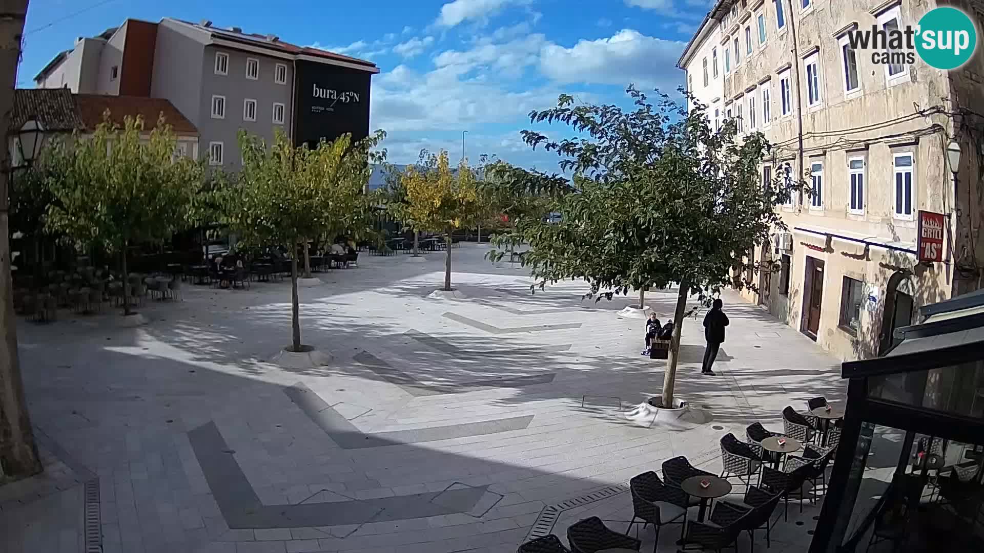 Center mesta Senj – Pavlinski trg – spletne kamere Dalmacija