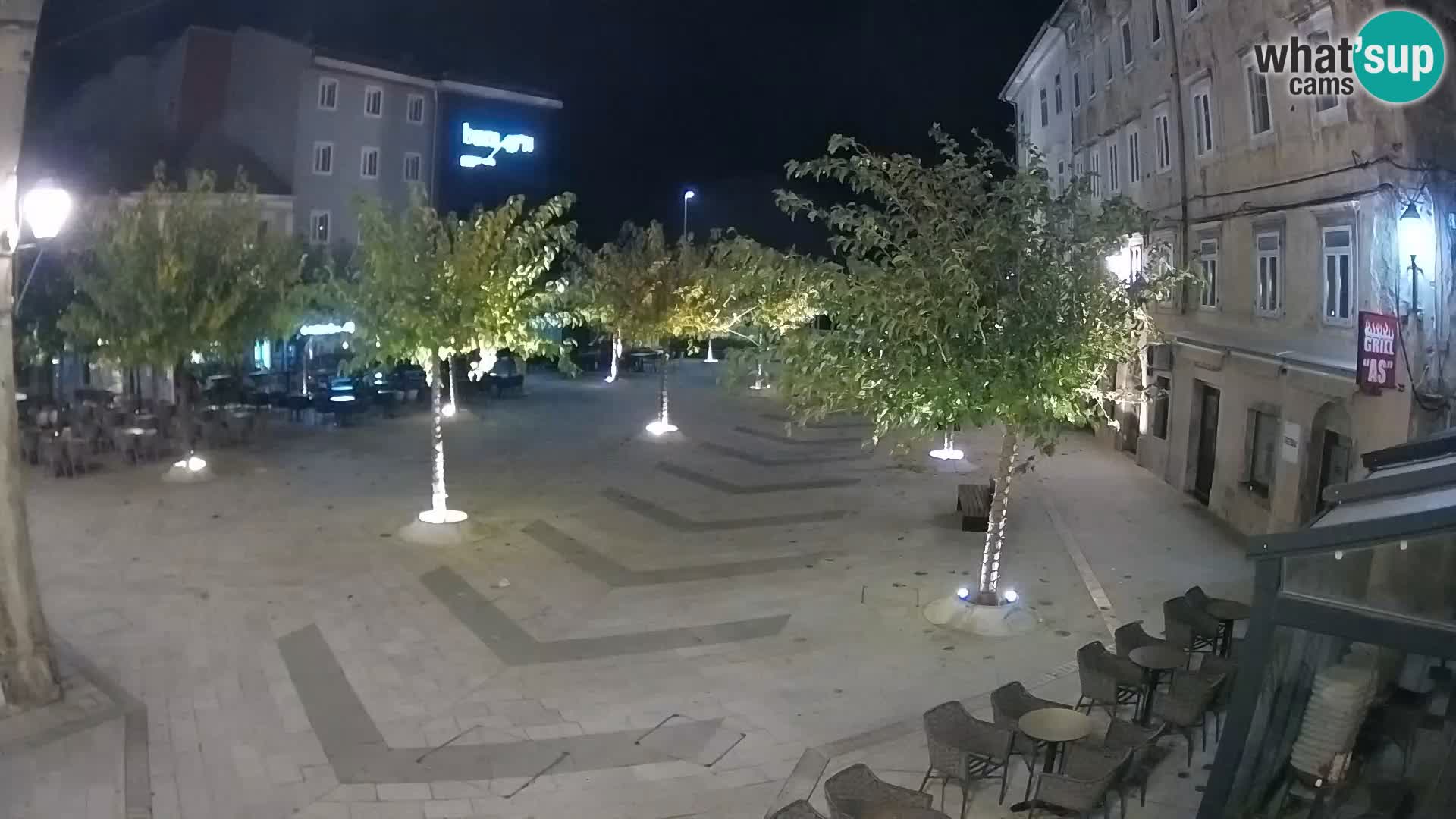 Centro della città di Senj – Piazza Pavlin – Live Cam Dalmazia