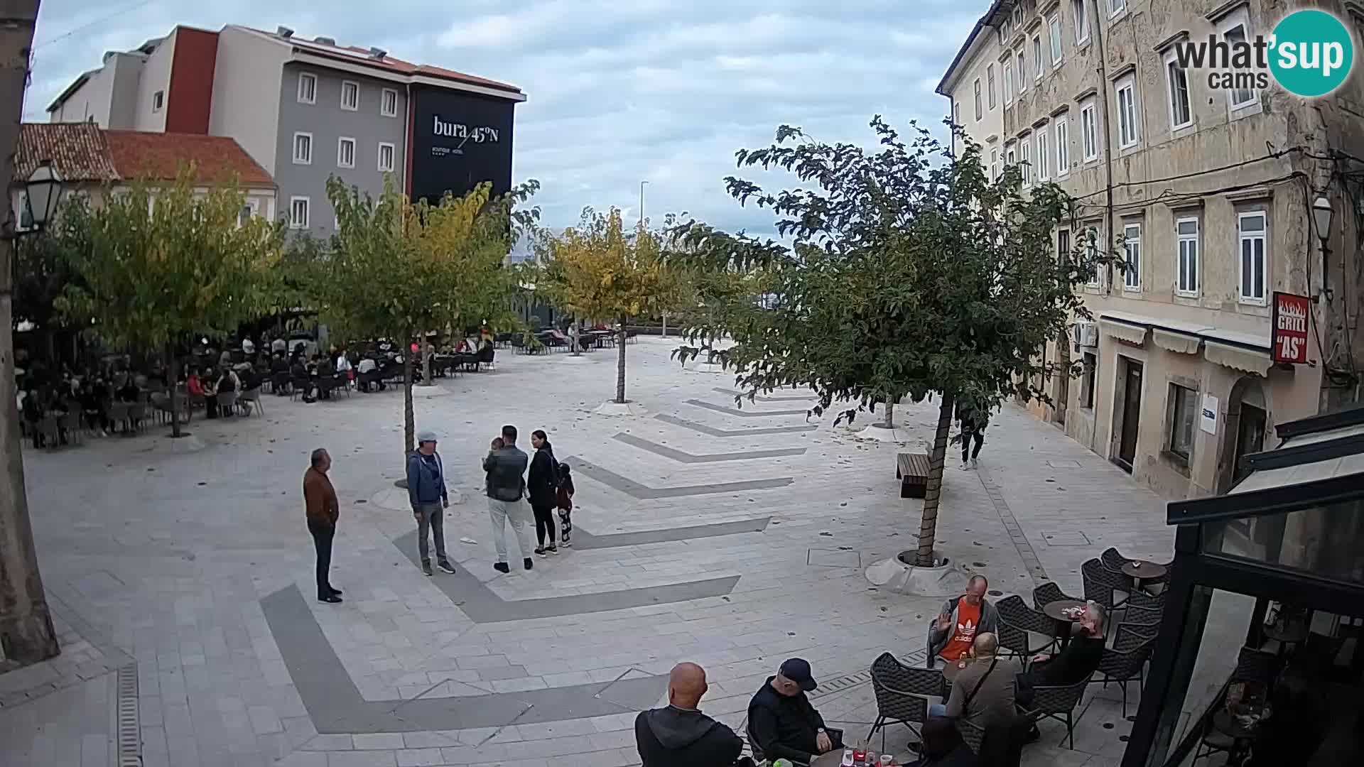 Centro della città di Senj – Piazza Pavlin – Live Cam Dalmazia